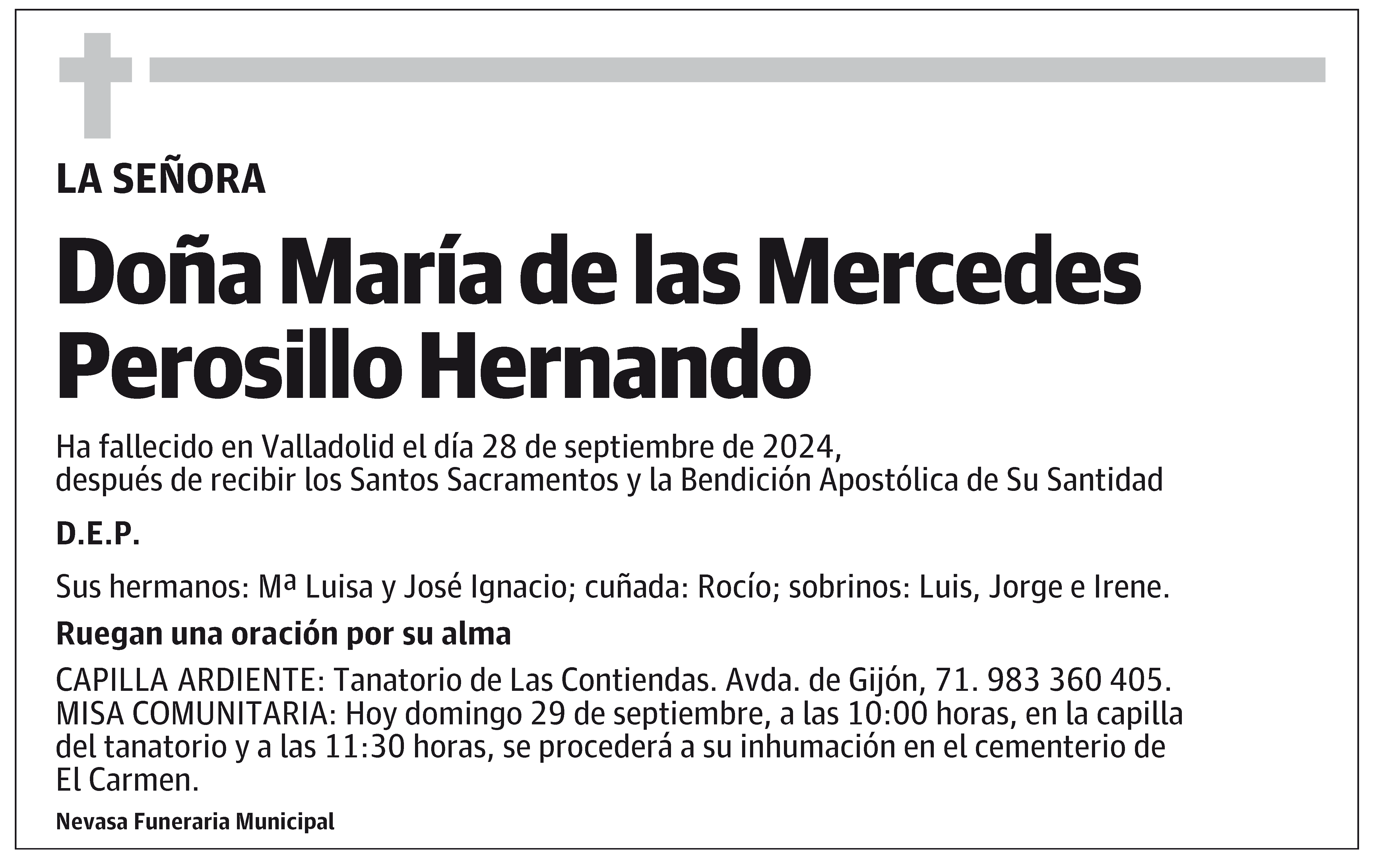 María de las Mercedes Perosillo Hernando