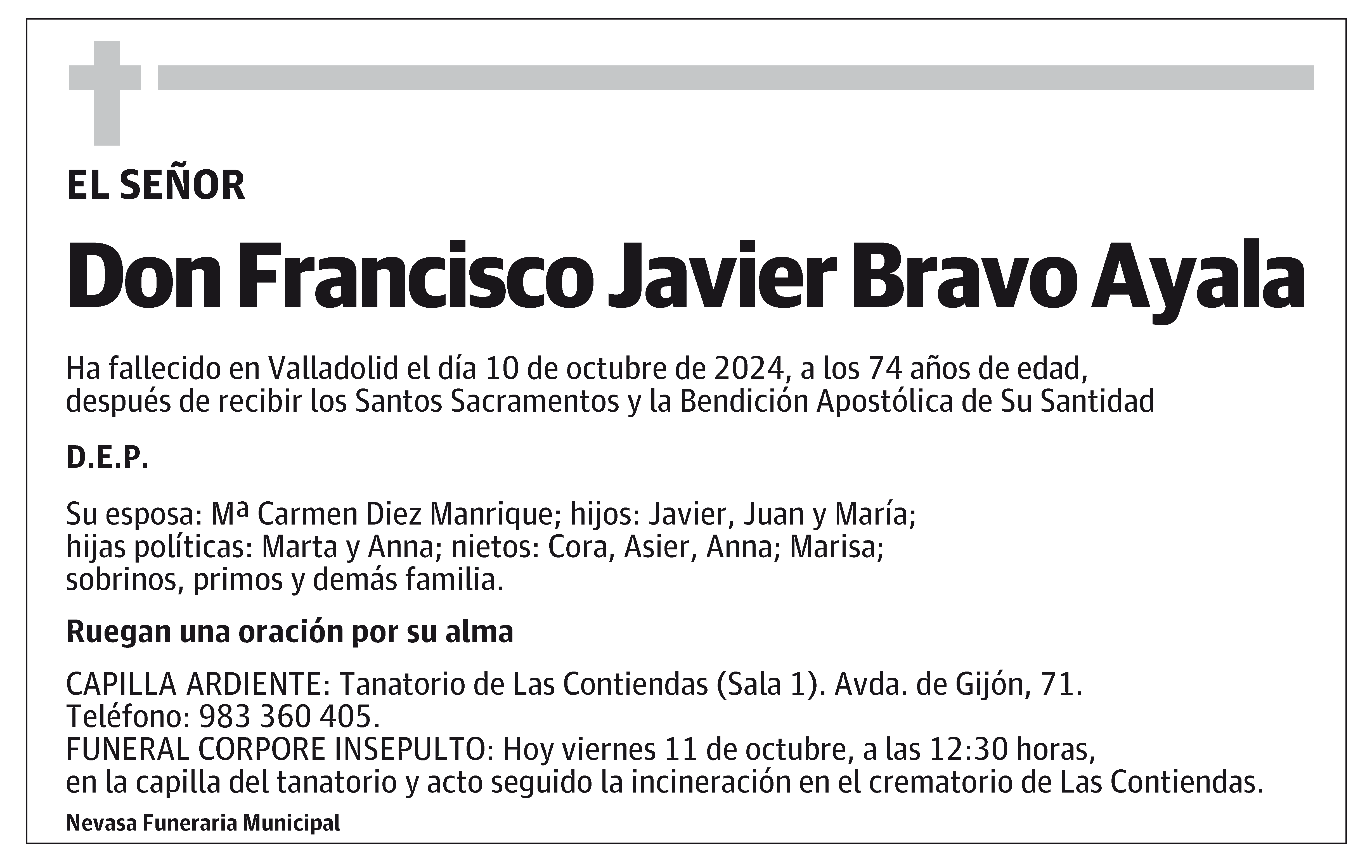 Francisco Javier Bravo Ayala