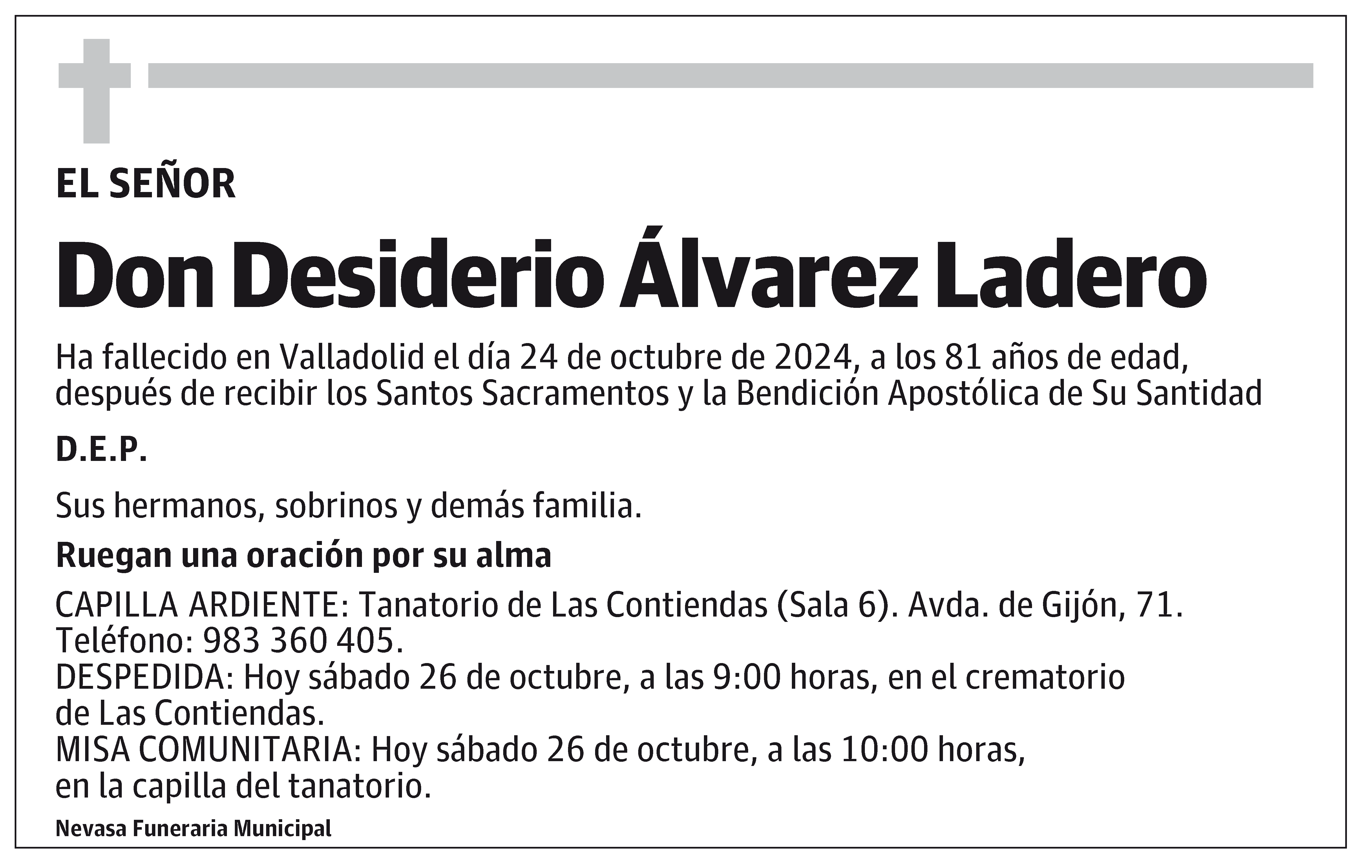 Desiderio Álvarez Ladero