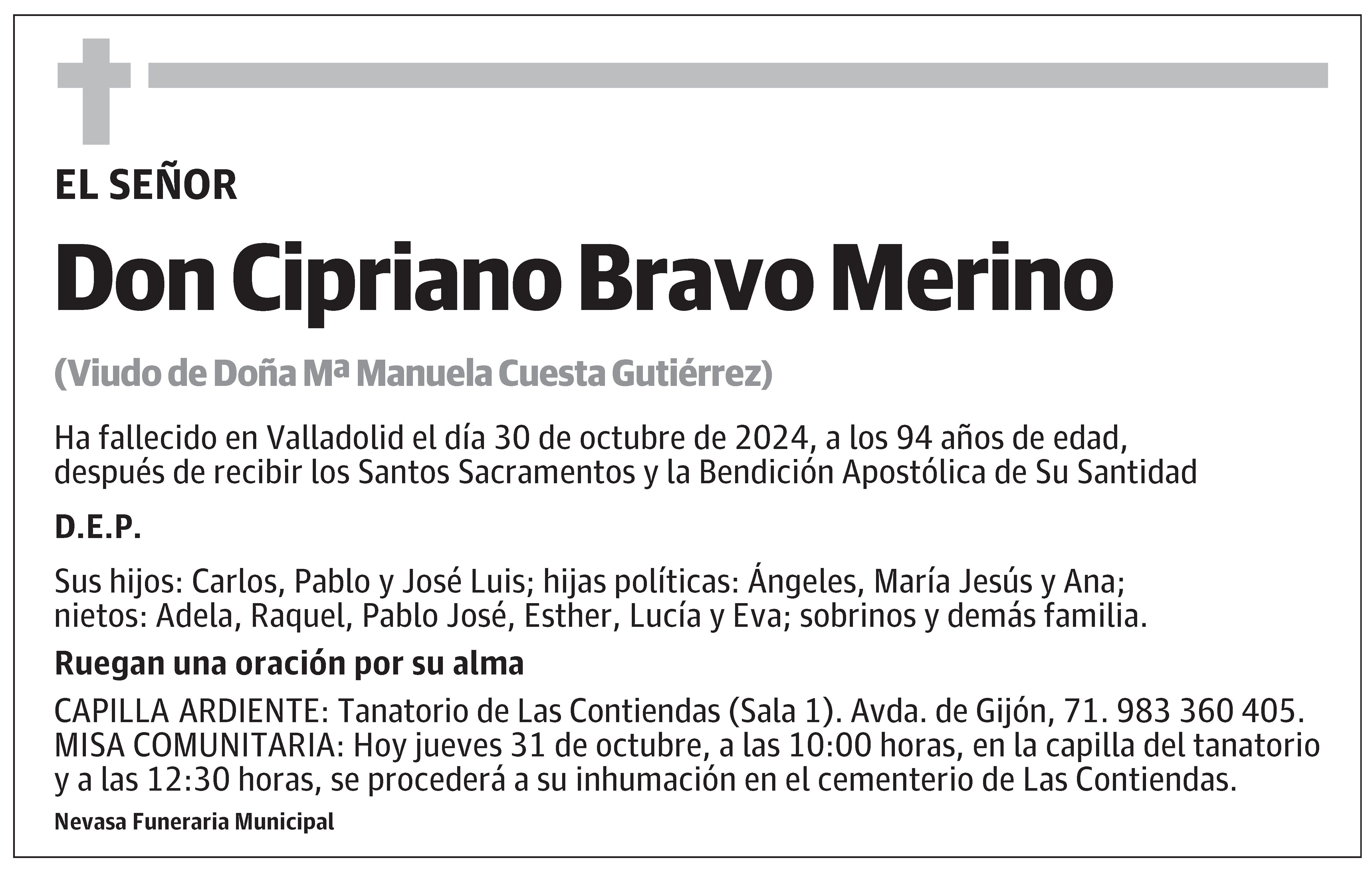 Cipriano Bravo Merino