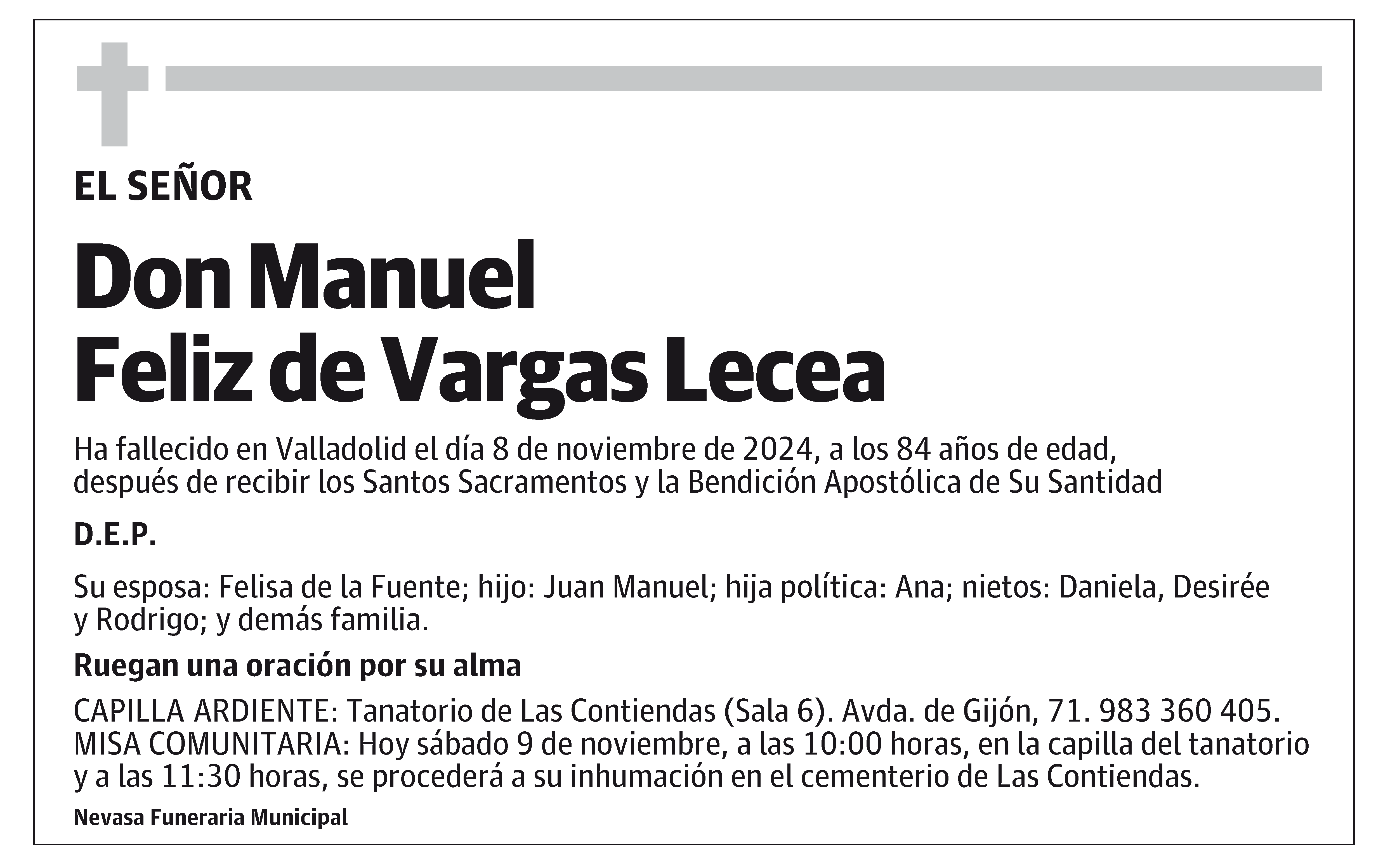 Manuel Feliz de Vargas Lecea