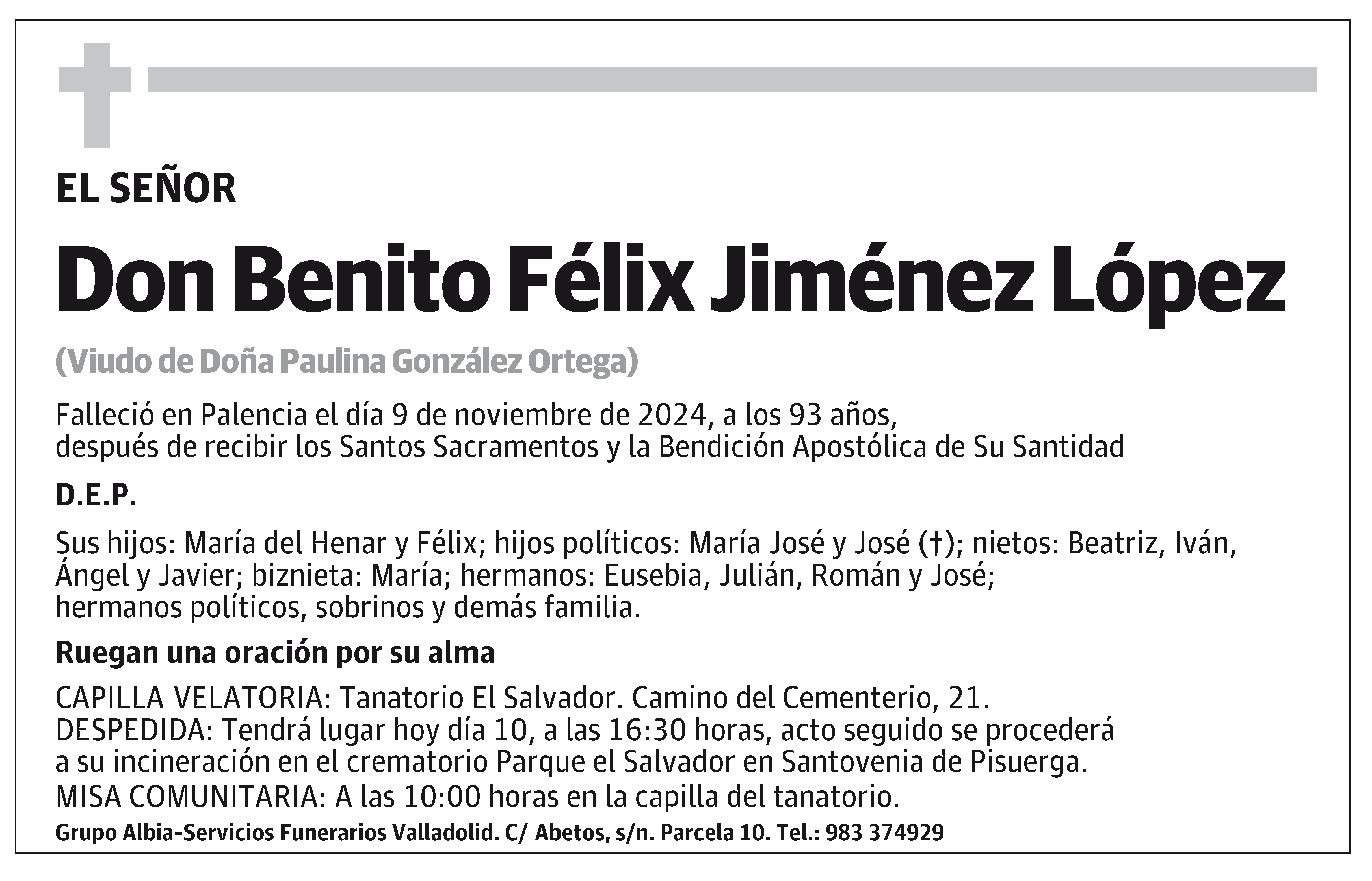 Benito Félix Jiménez López