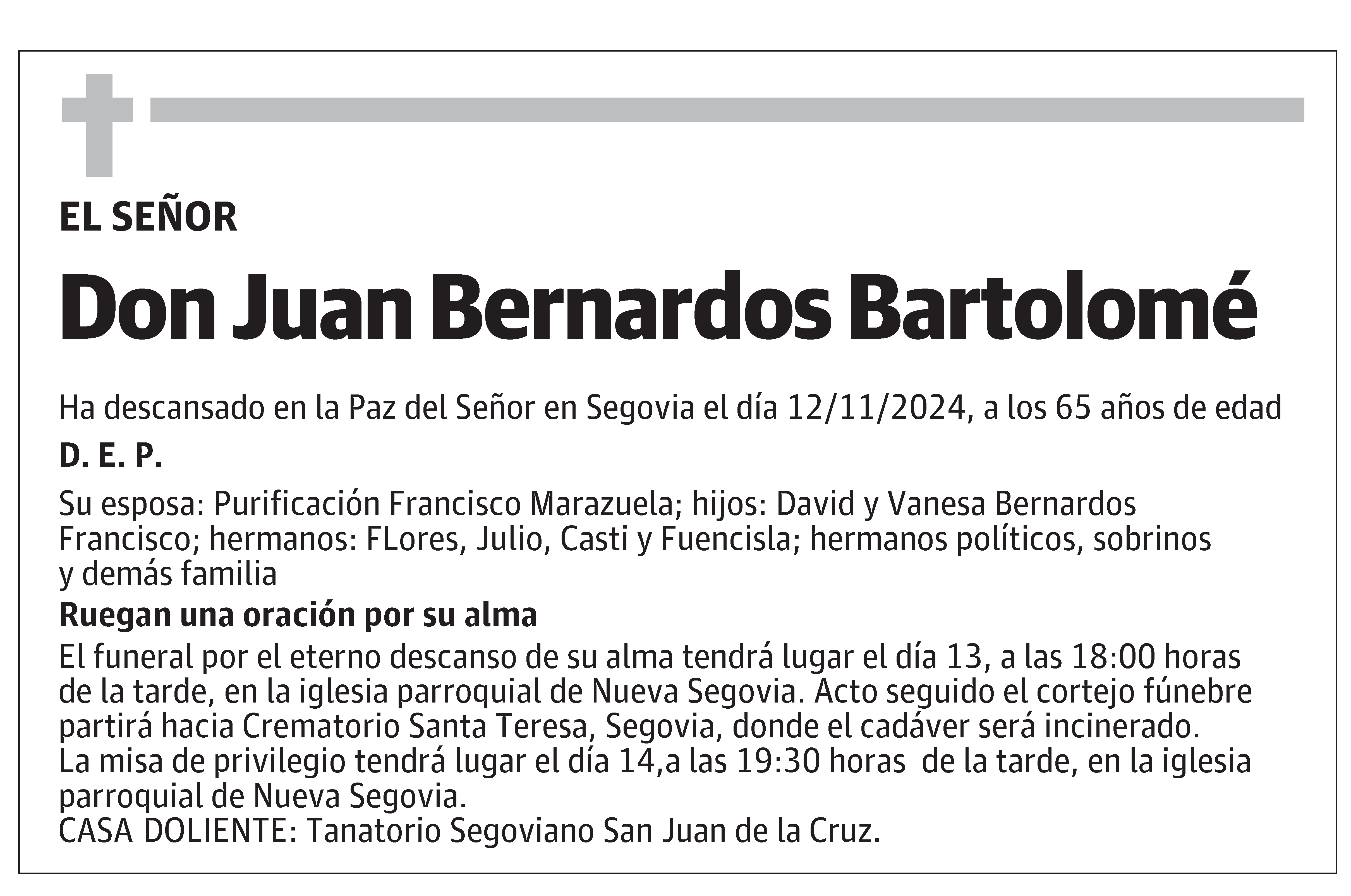 Juan Bernardos Bartolomé