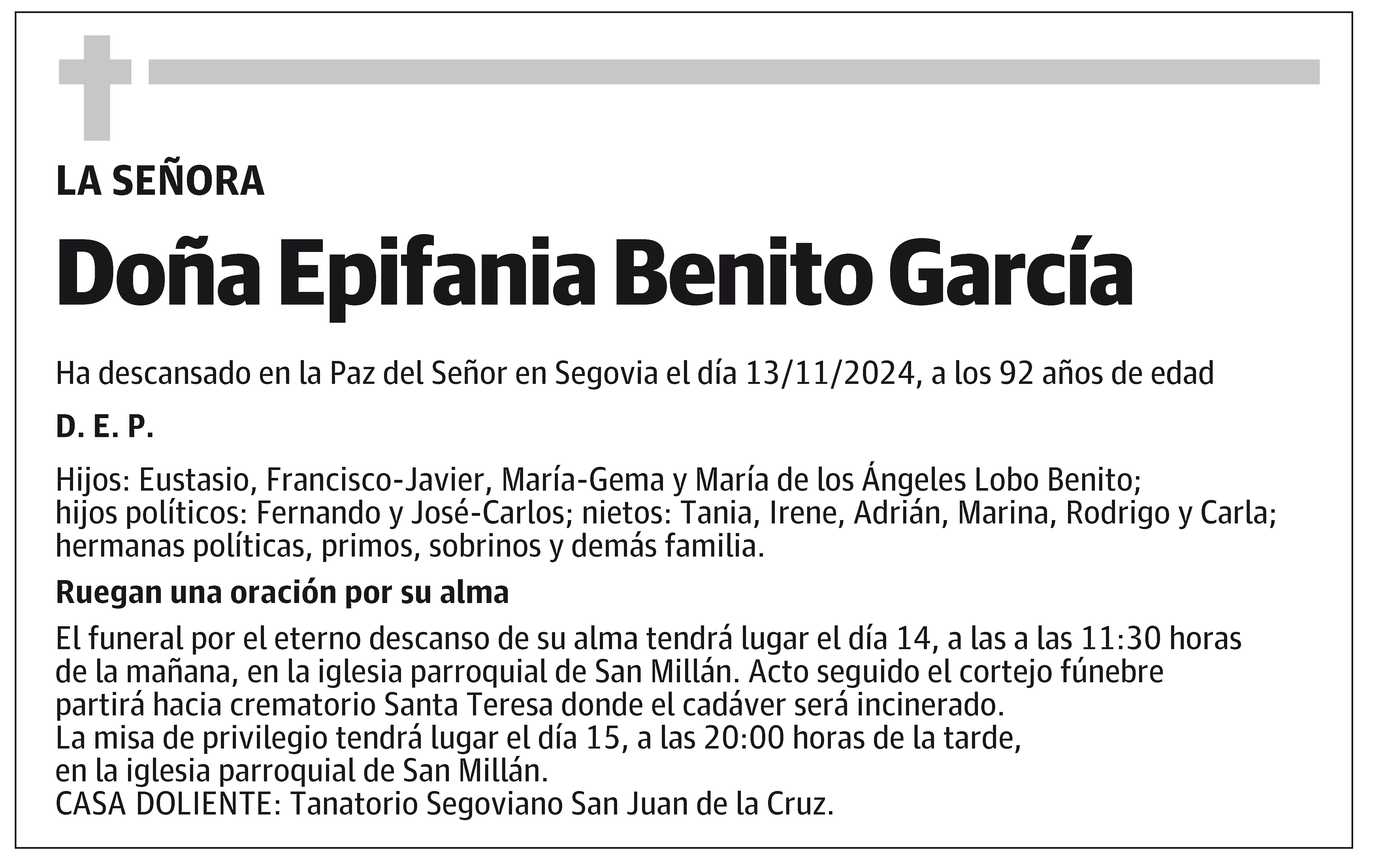 Epifania Benito García