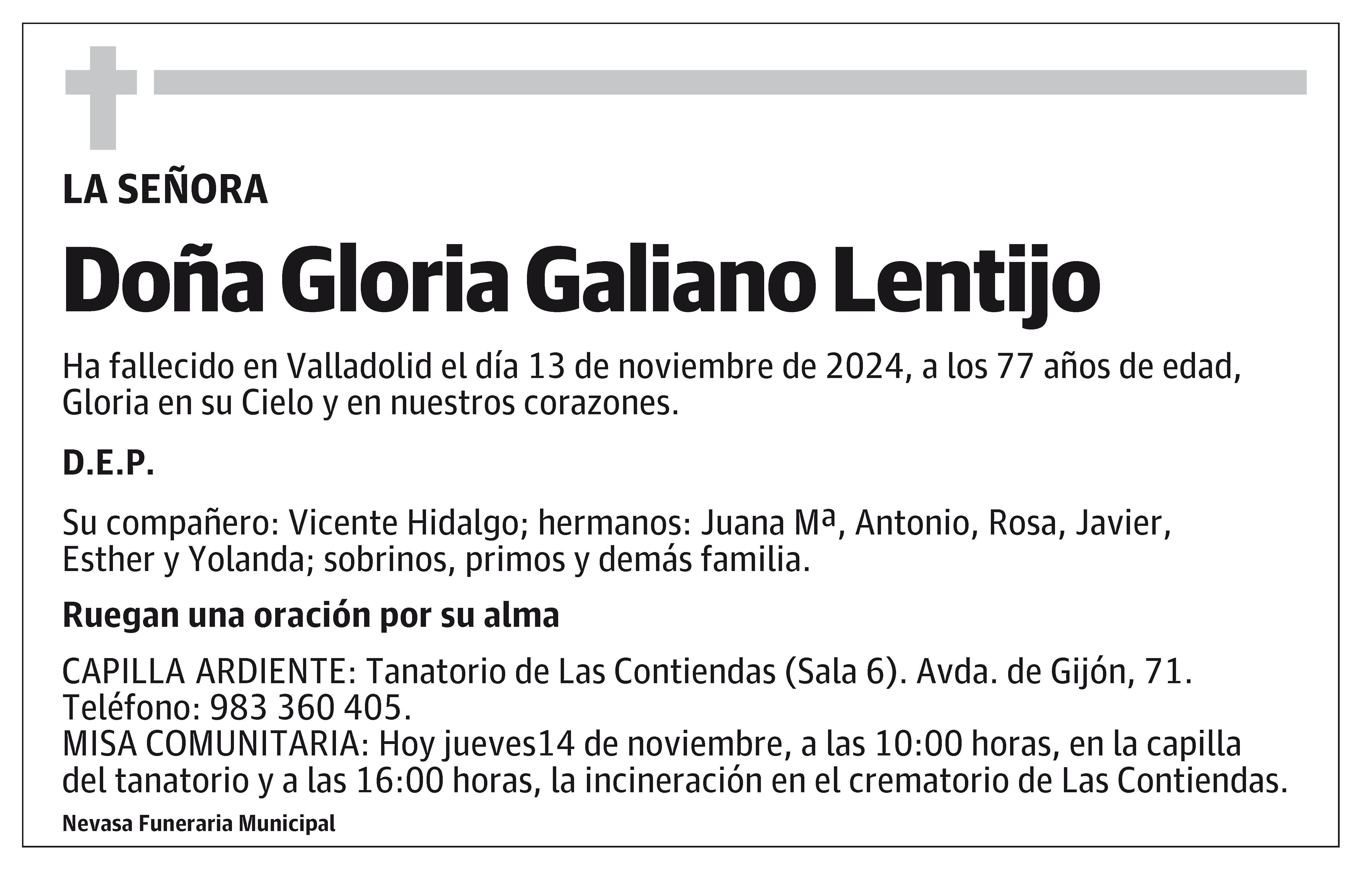 Gloria Galiano Lentijo