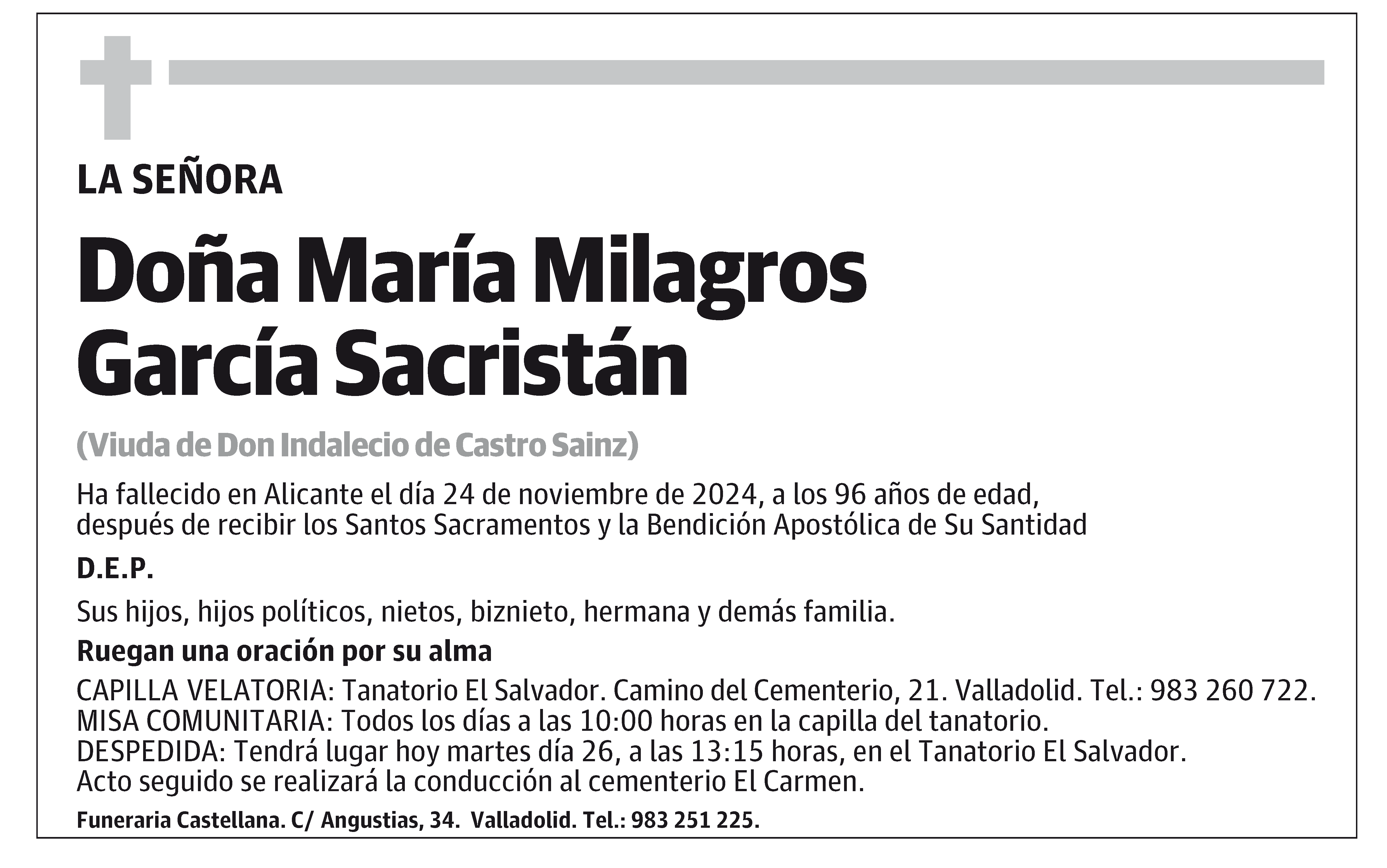 María Milagros García Sacristán
