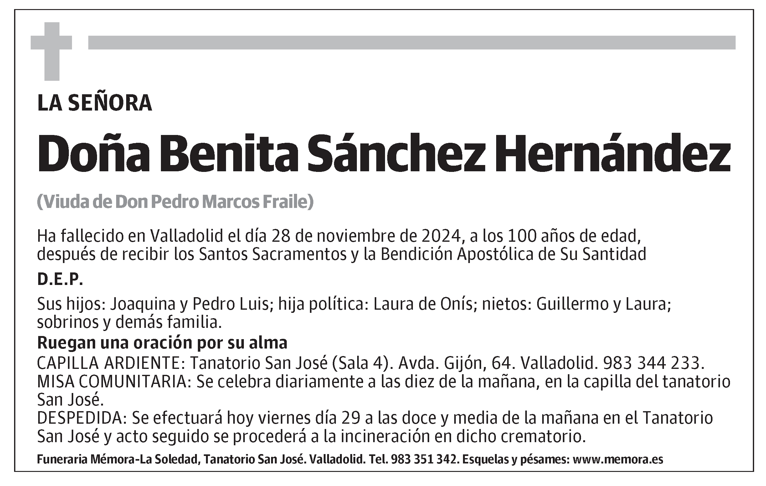 Benita Sánchez Hernández