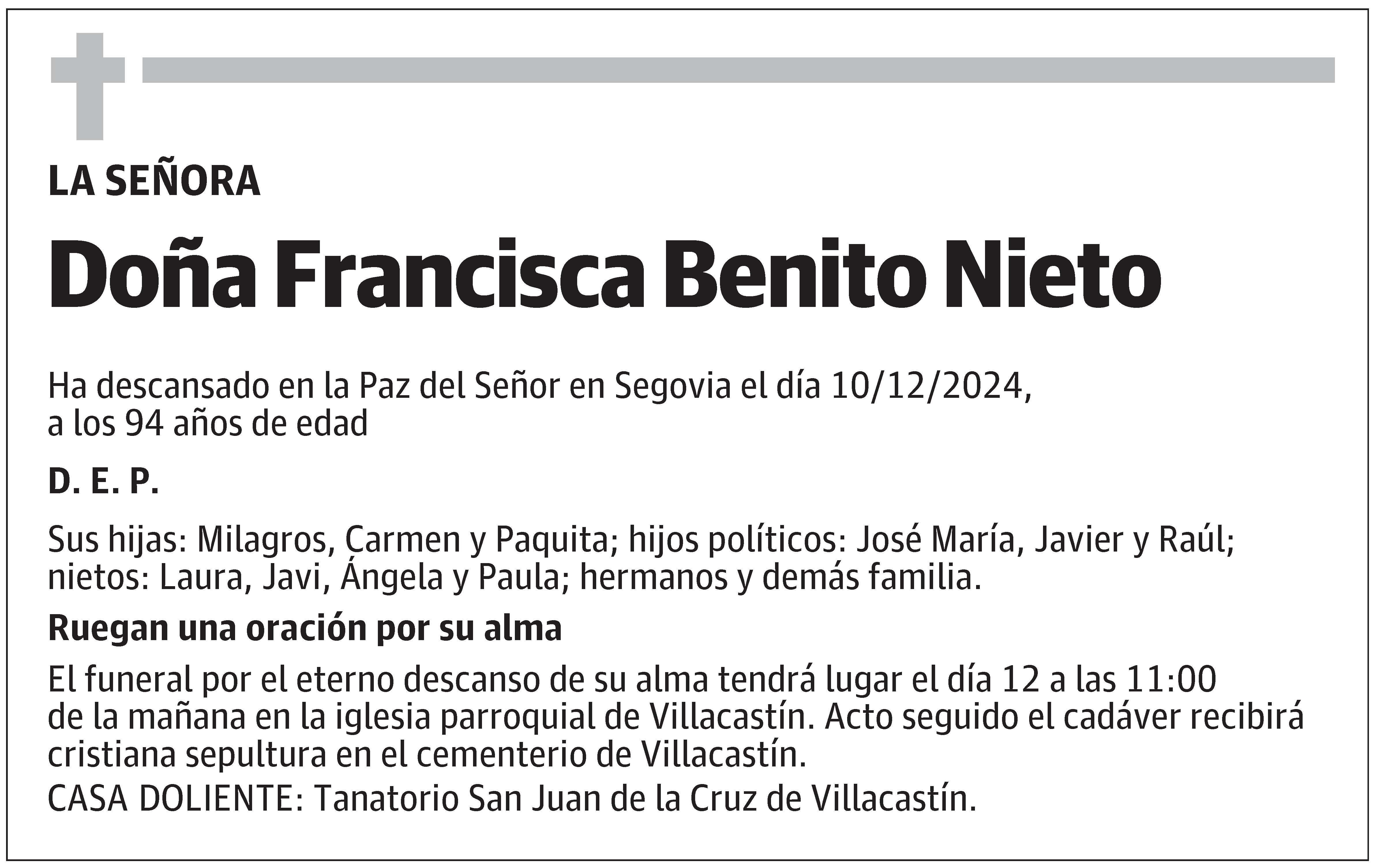 Francisca Benito Nieto