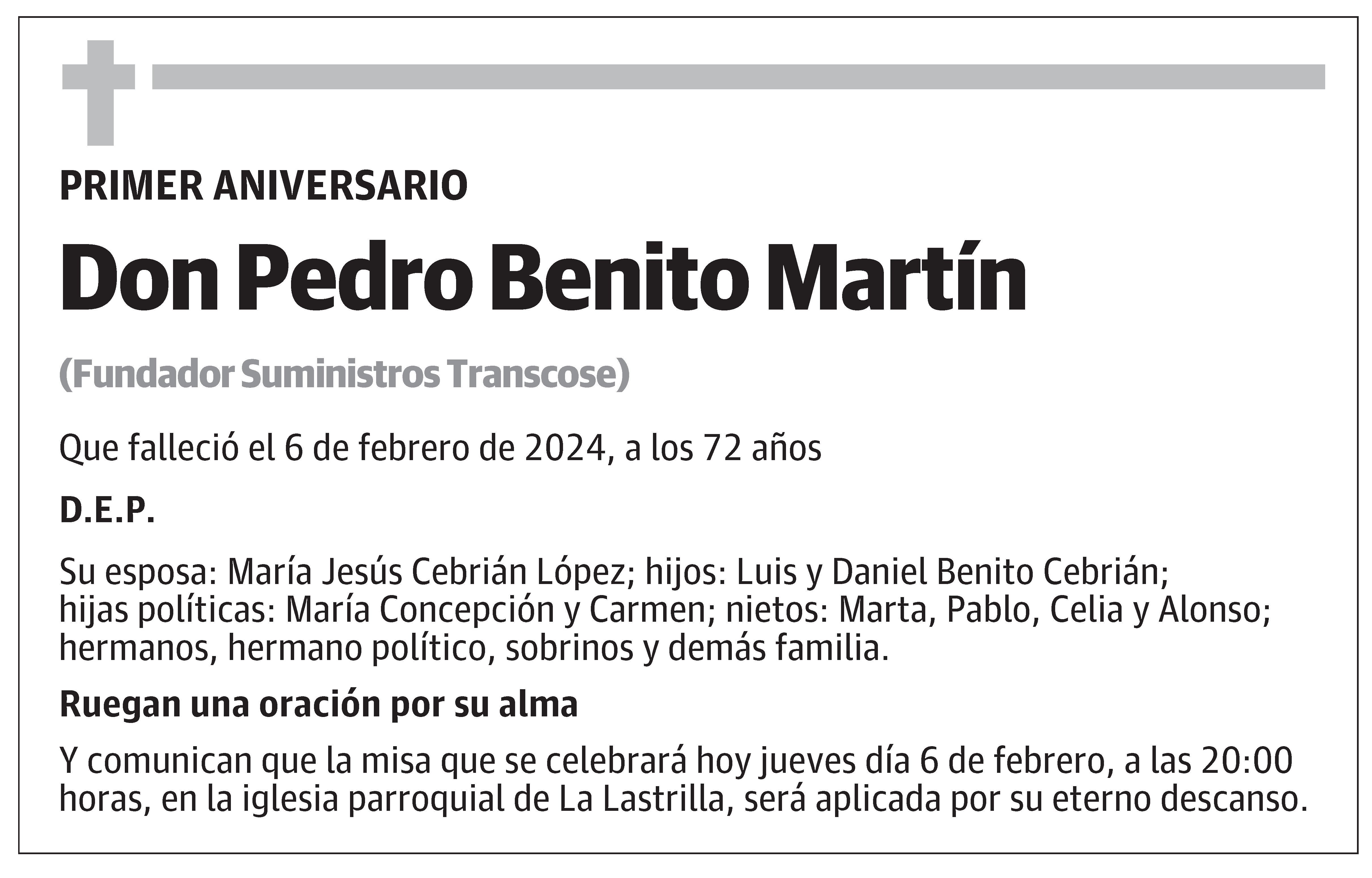 Pedro Benito Martín