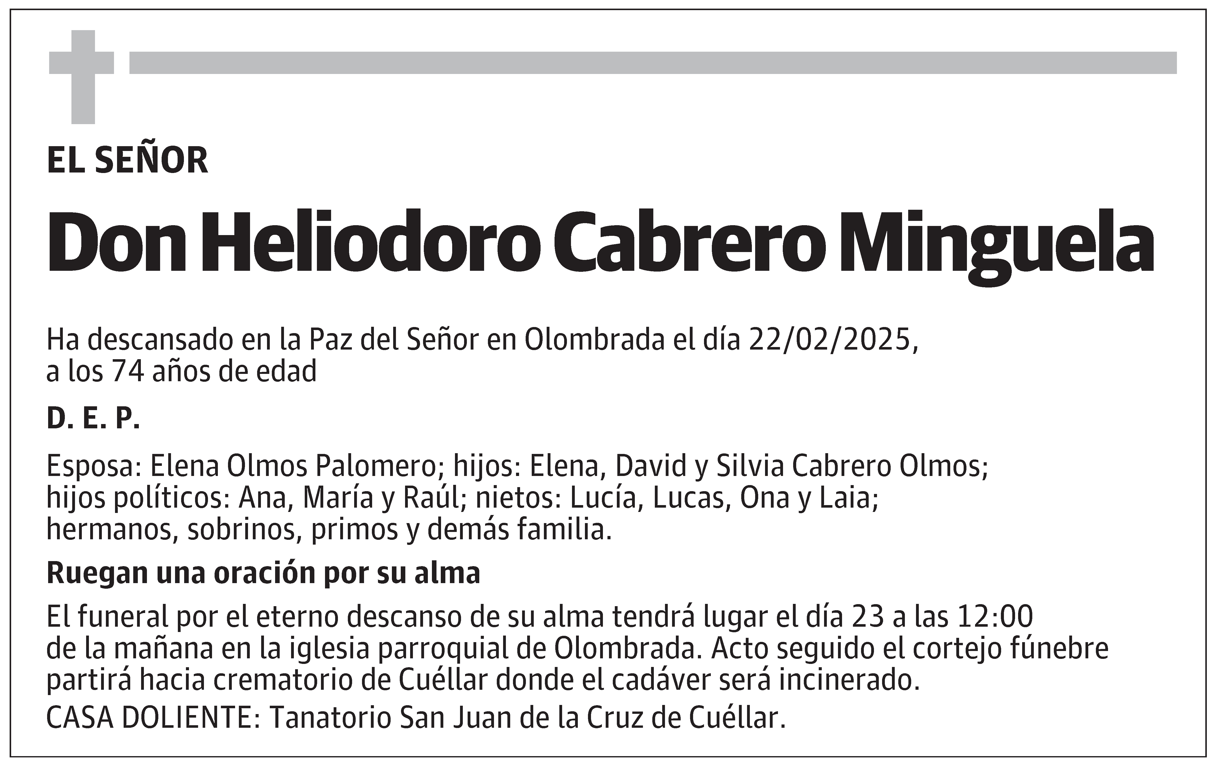 Heliodoro Cabrero Minguela