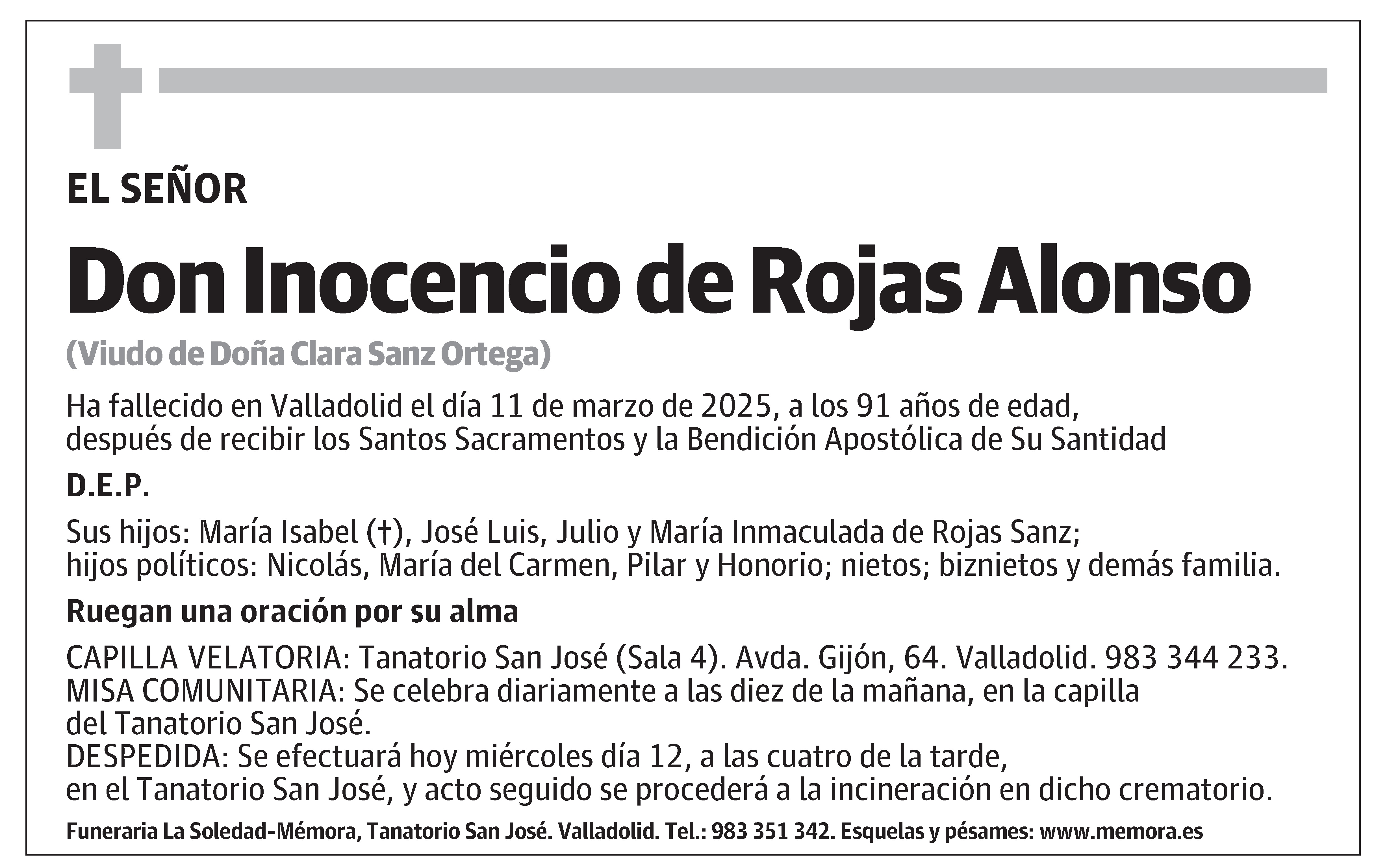 Inocencio de Rojas Alonso