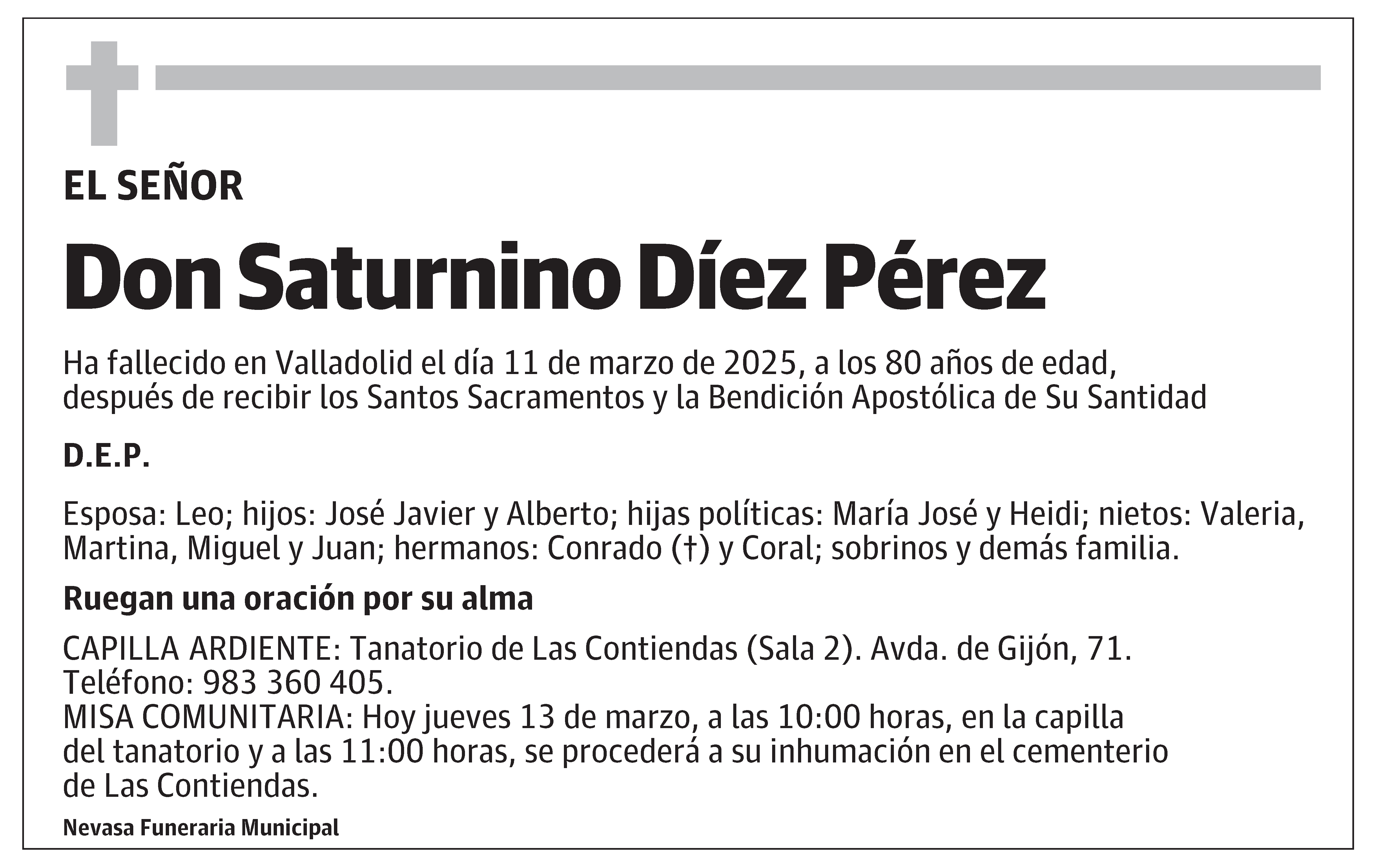 Saturnino Díez Pérez