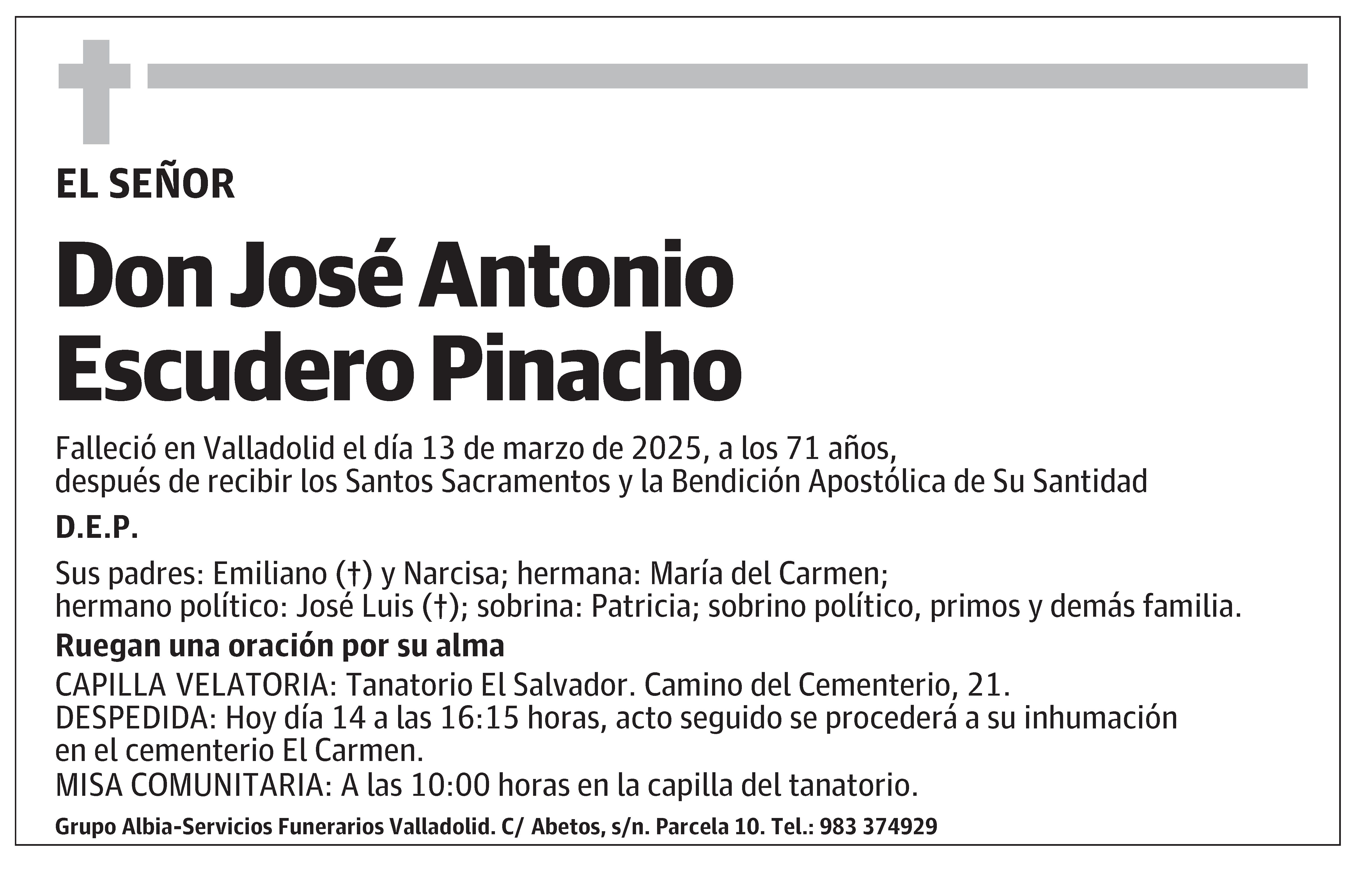 José Antonio Escudero Pinacho