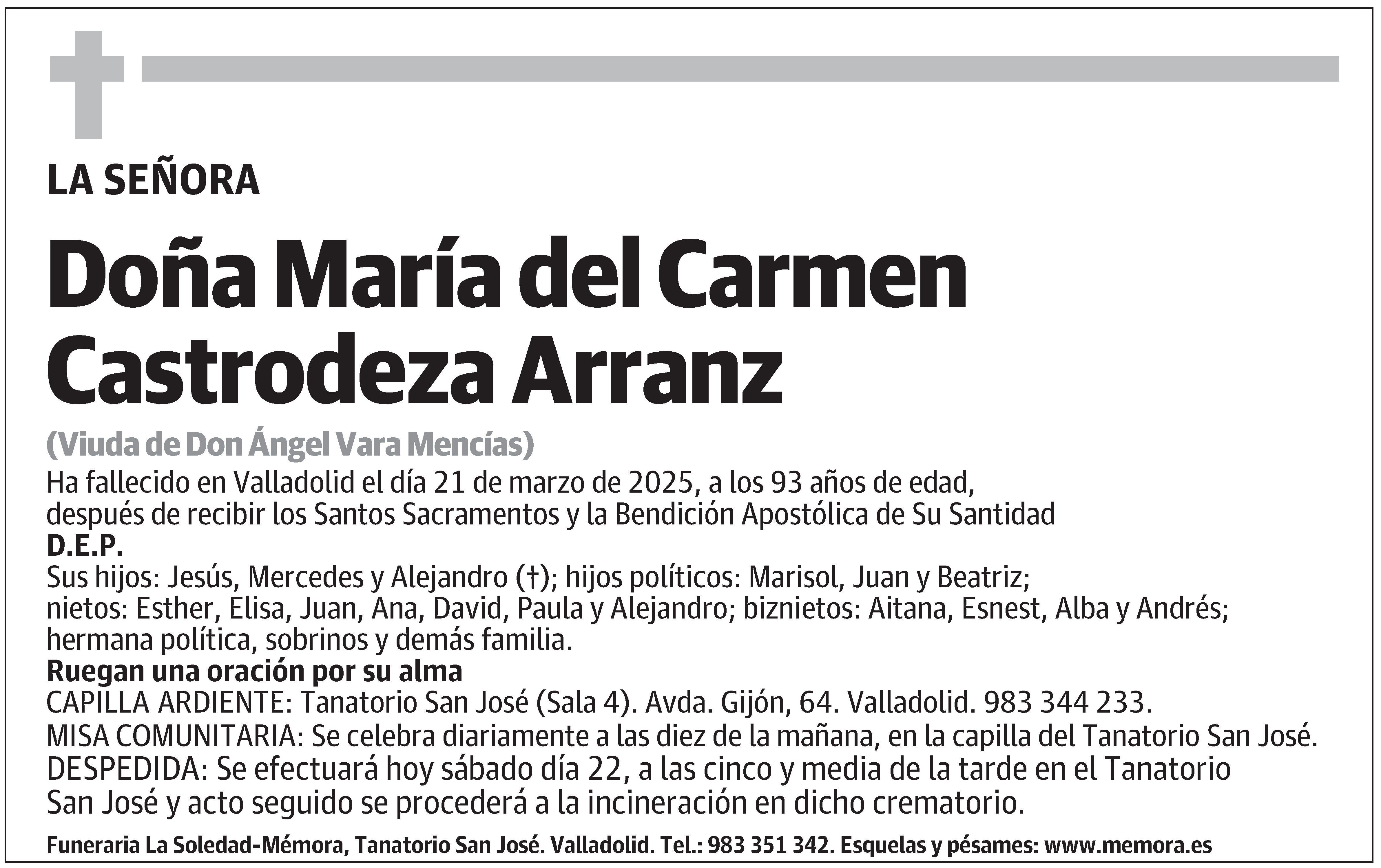 María del Carmen Castrodeza Arranz