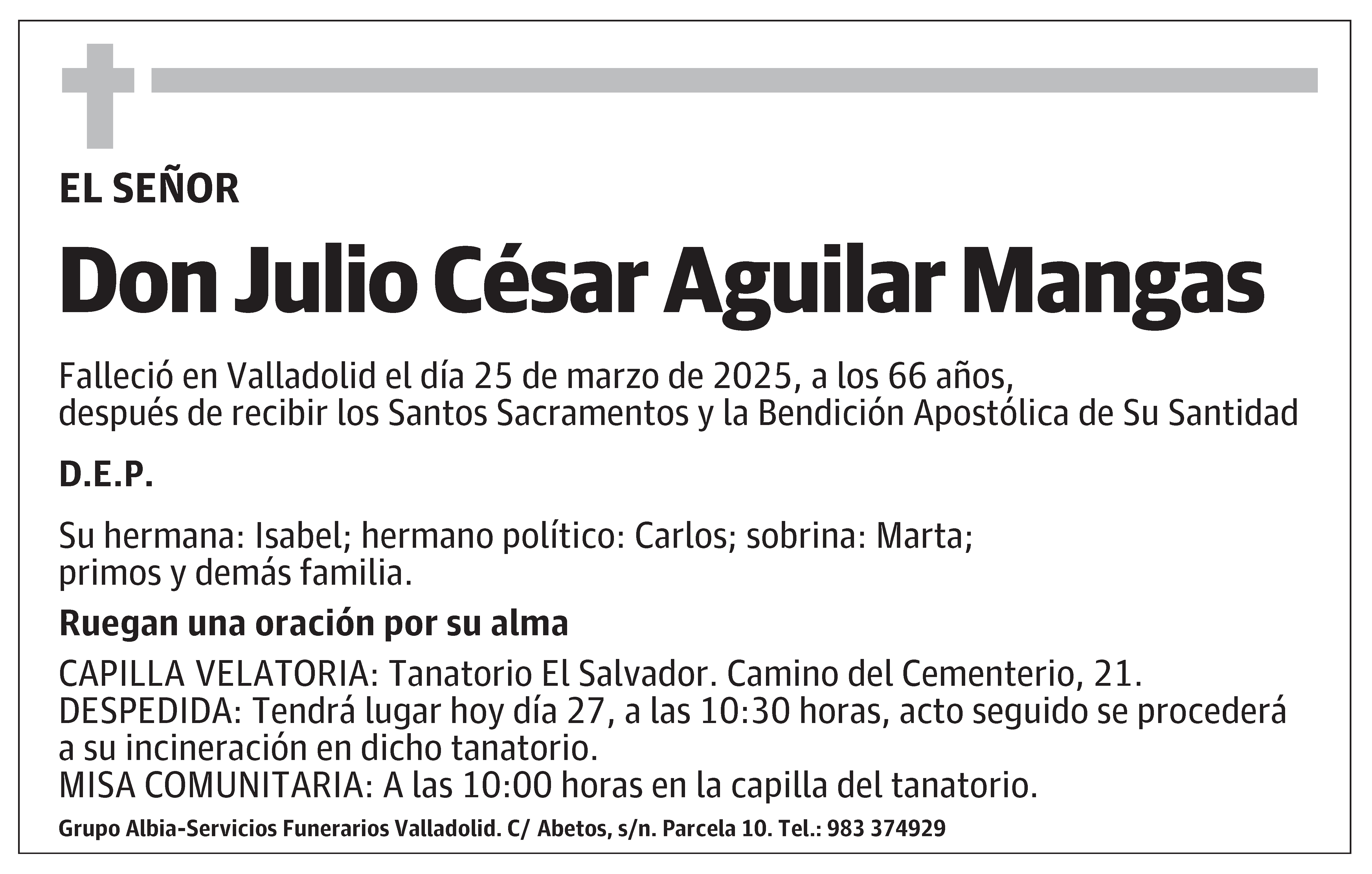 Julio César Aguilar Mangas