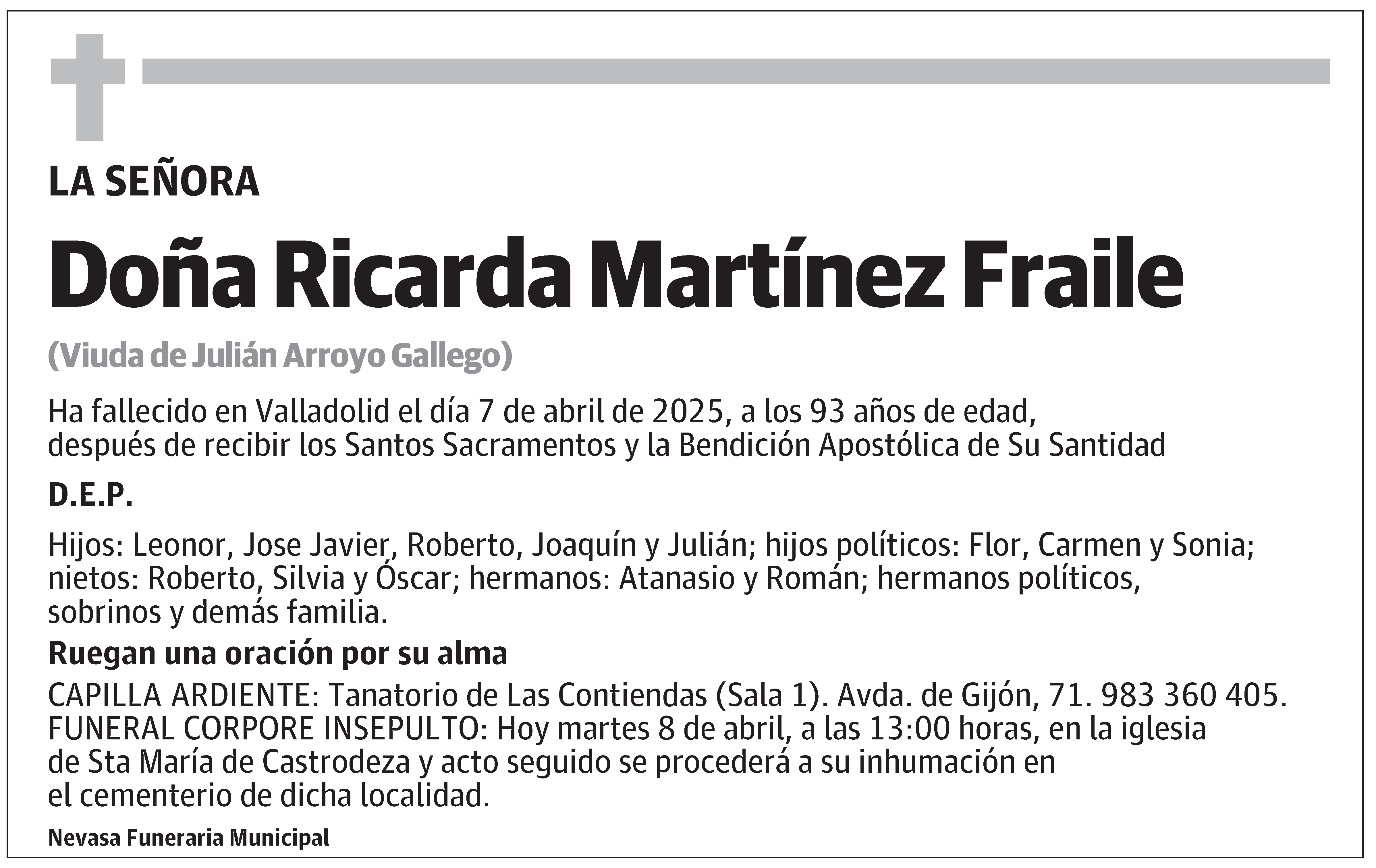 Ricarda Martínez Fraile