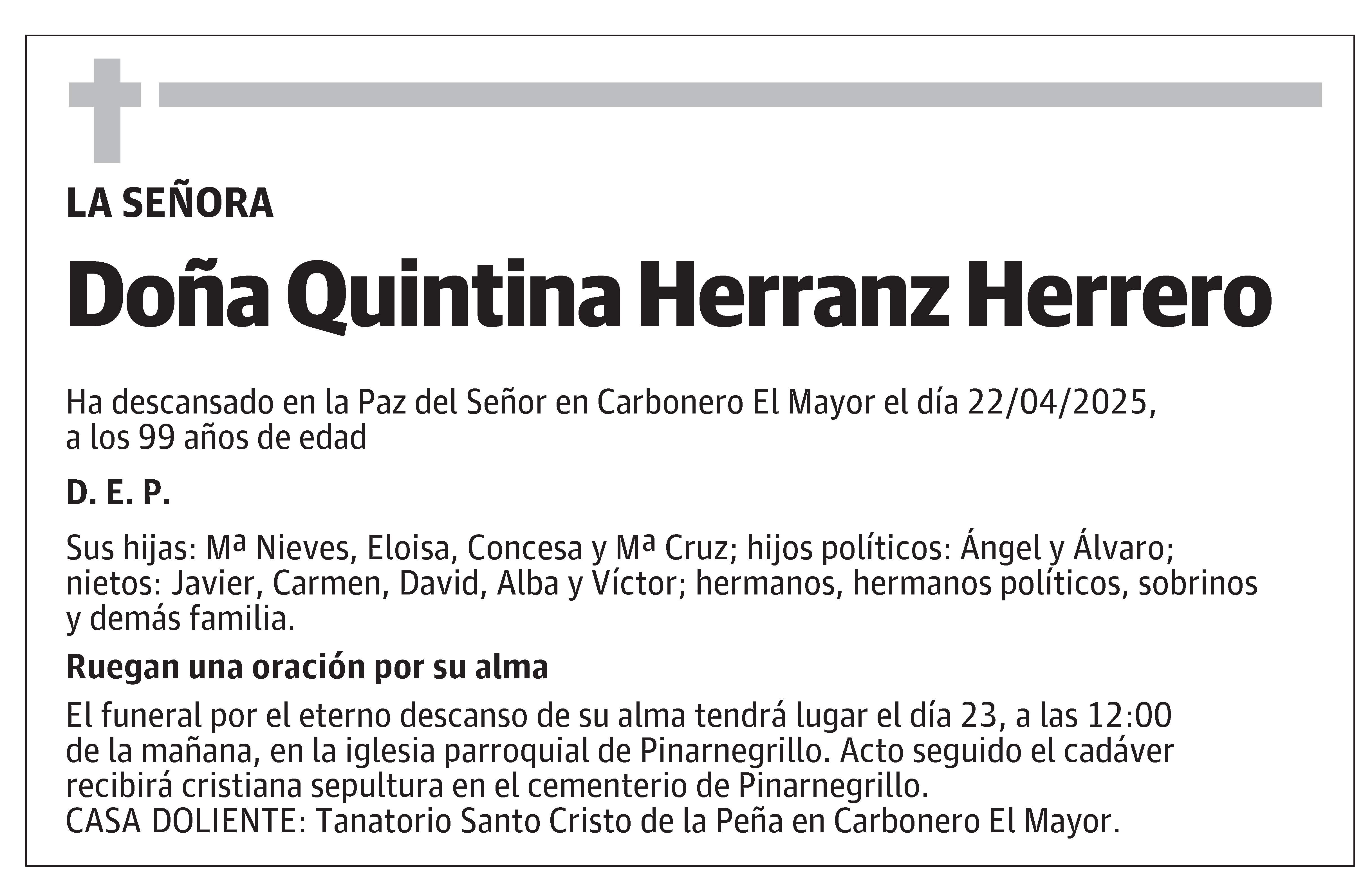Quintina Herranz Herrero