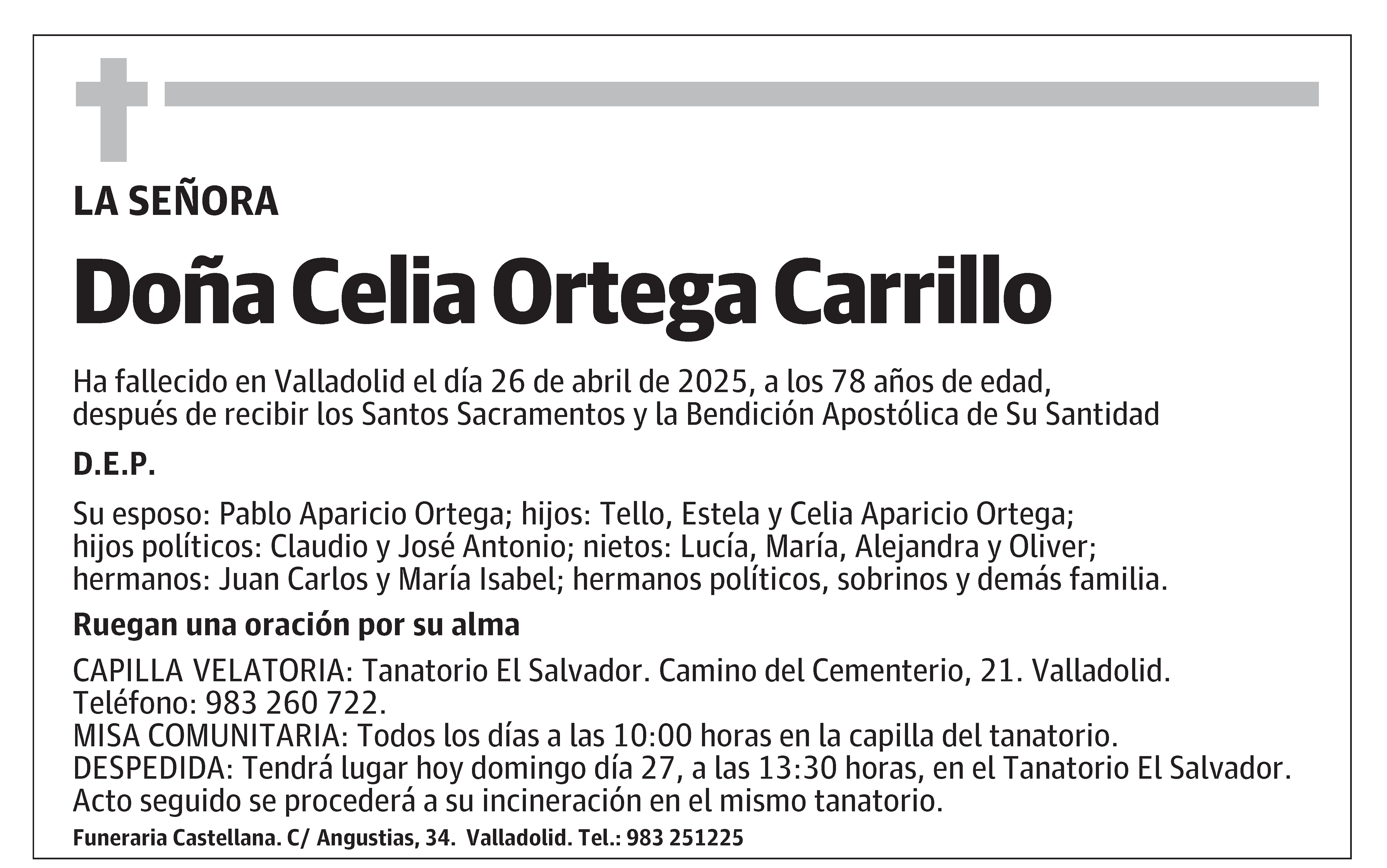 Celia Ortega Carrillo