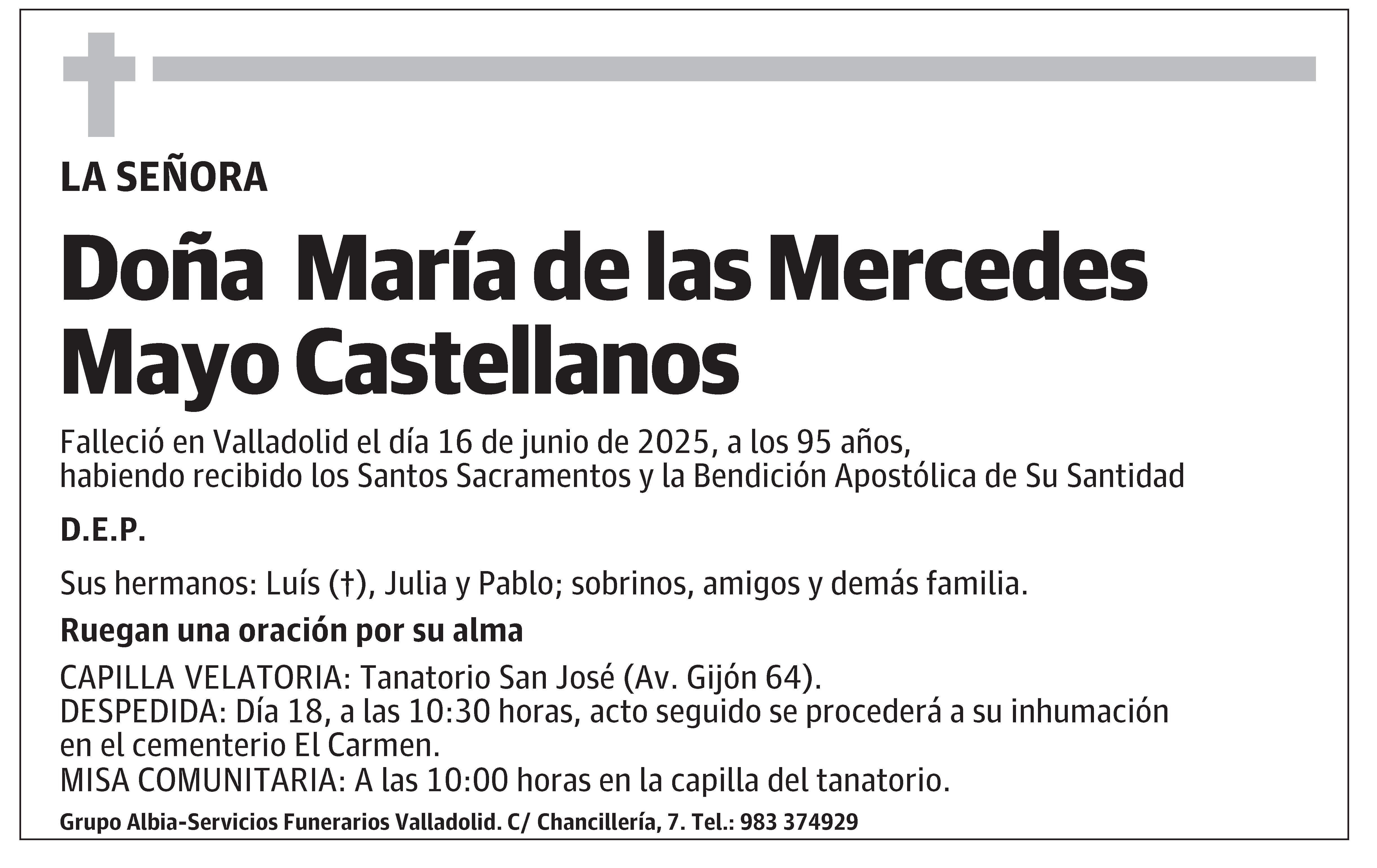 María de las Mercedes Mayo Castellanos