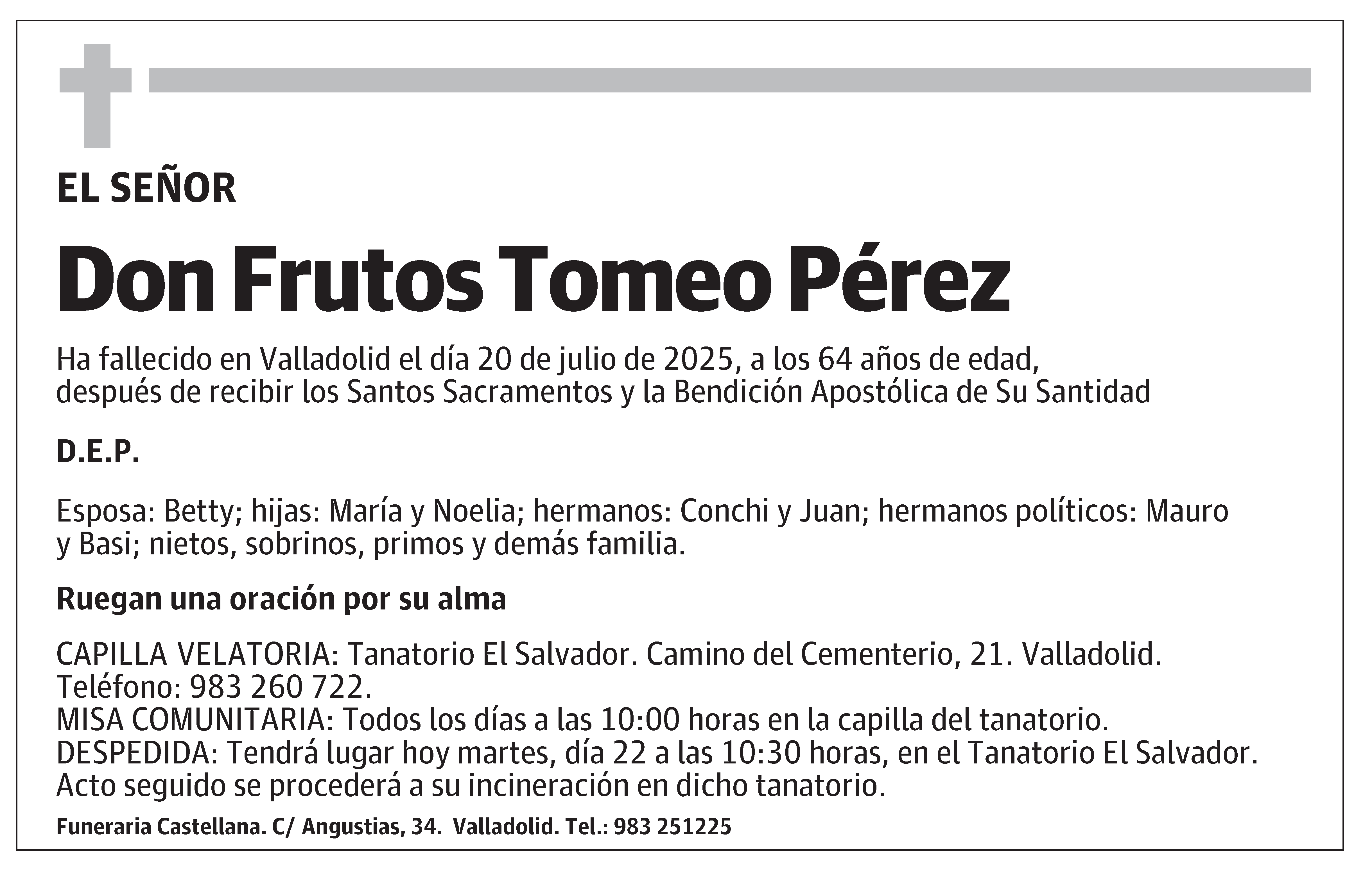 Frutos Tomeo Pérez