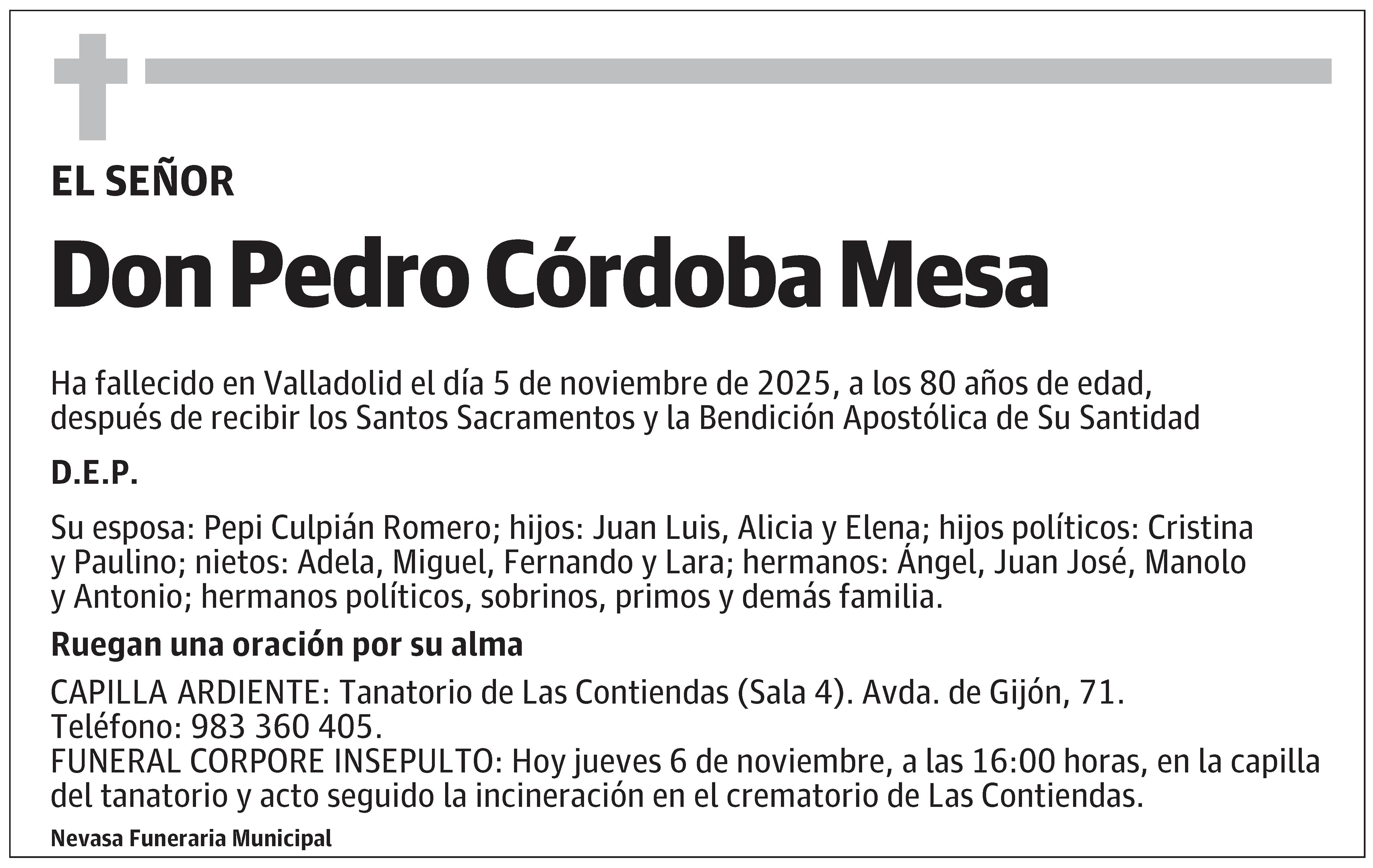 Pedro Córdoba Mesa