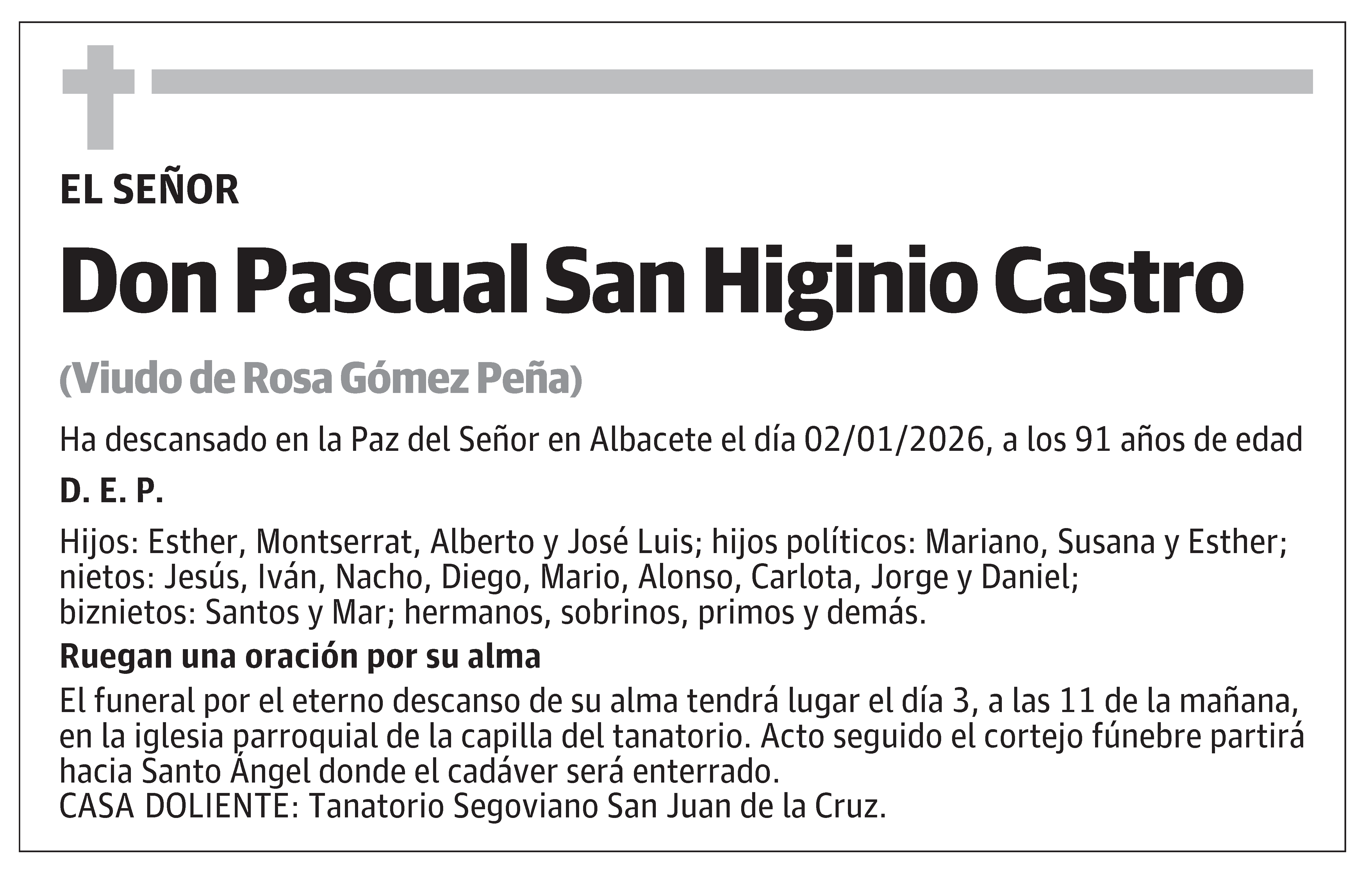 Pascual San Higinio Castro