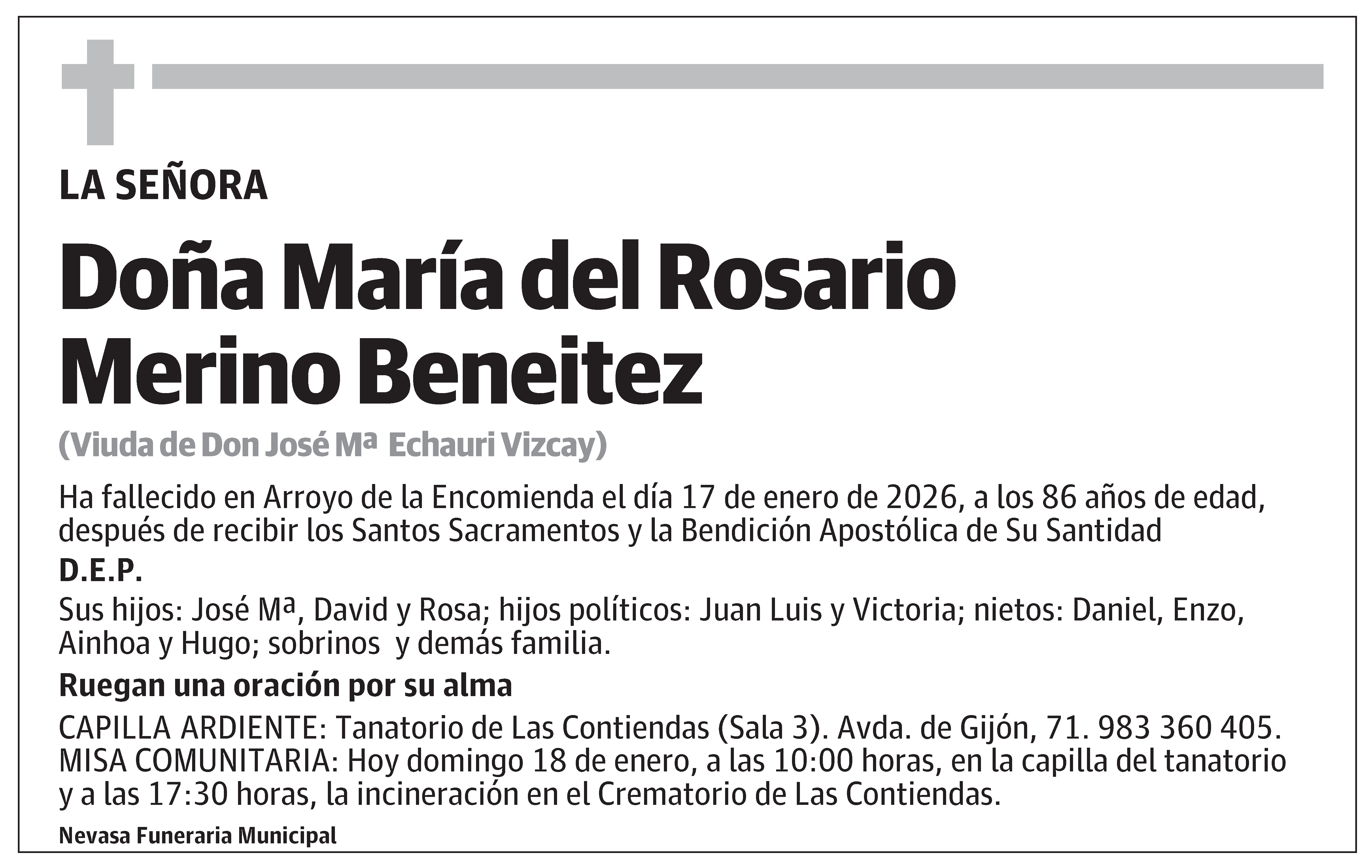 María del Rosario Merino Beneitez