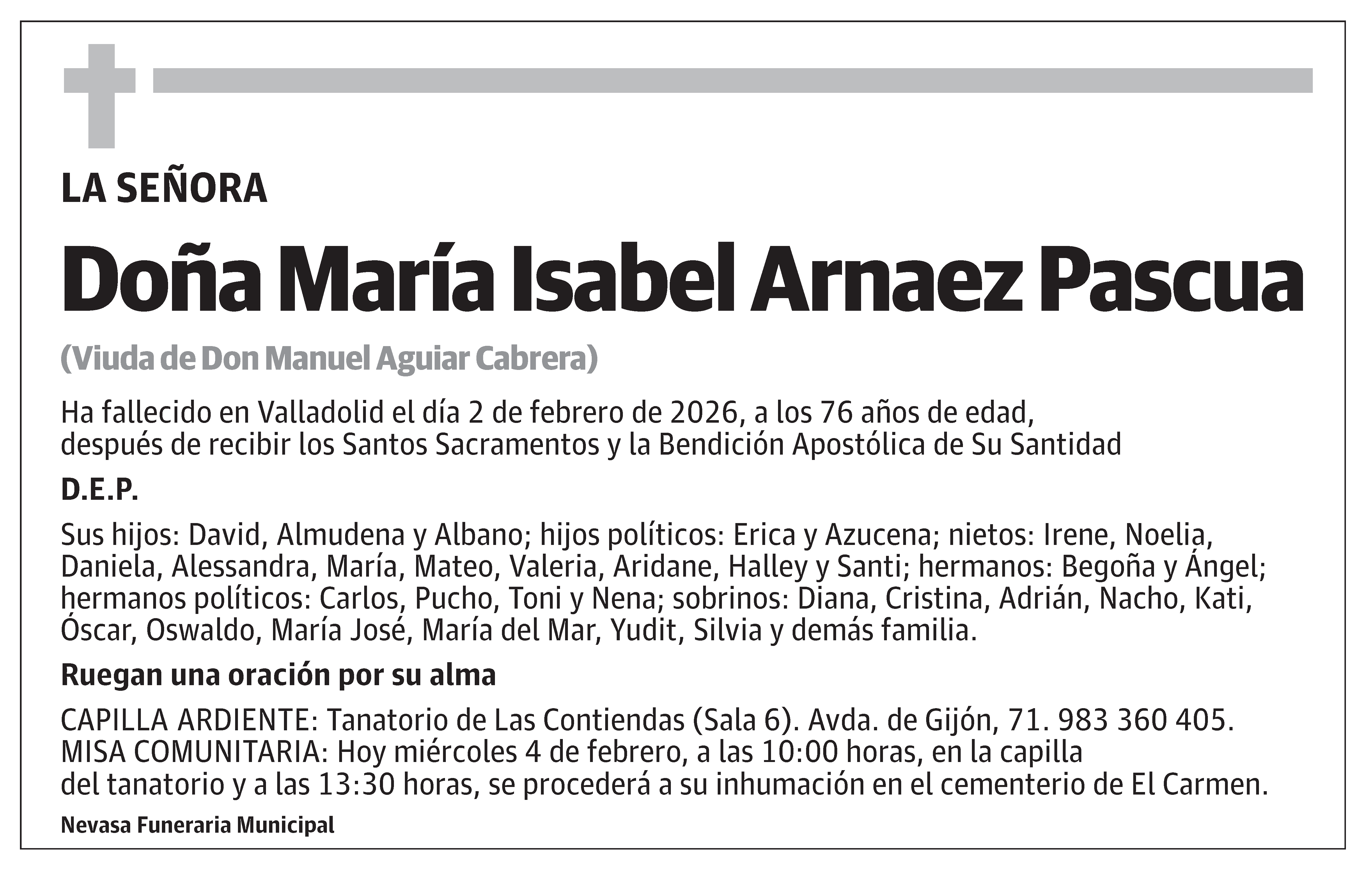 María Isabel Arnaez Pascua