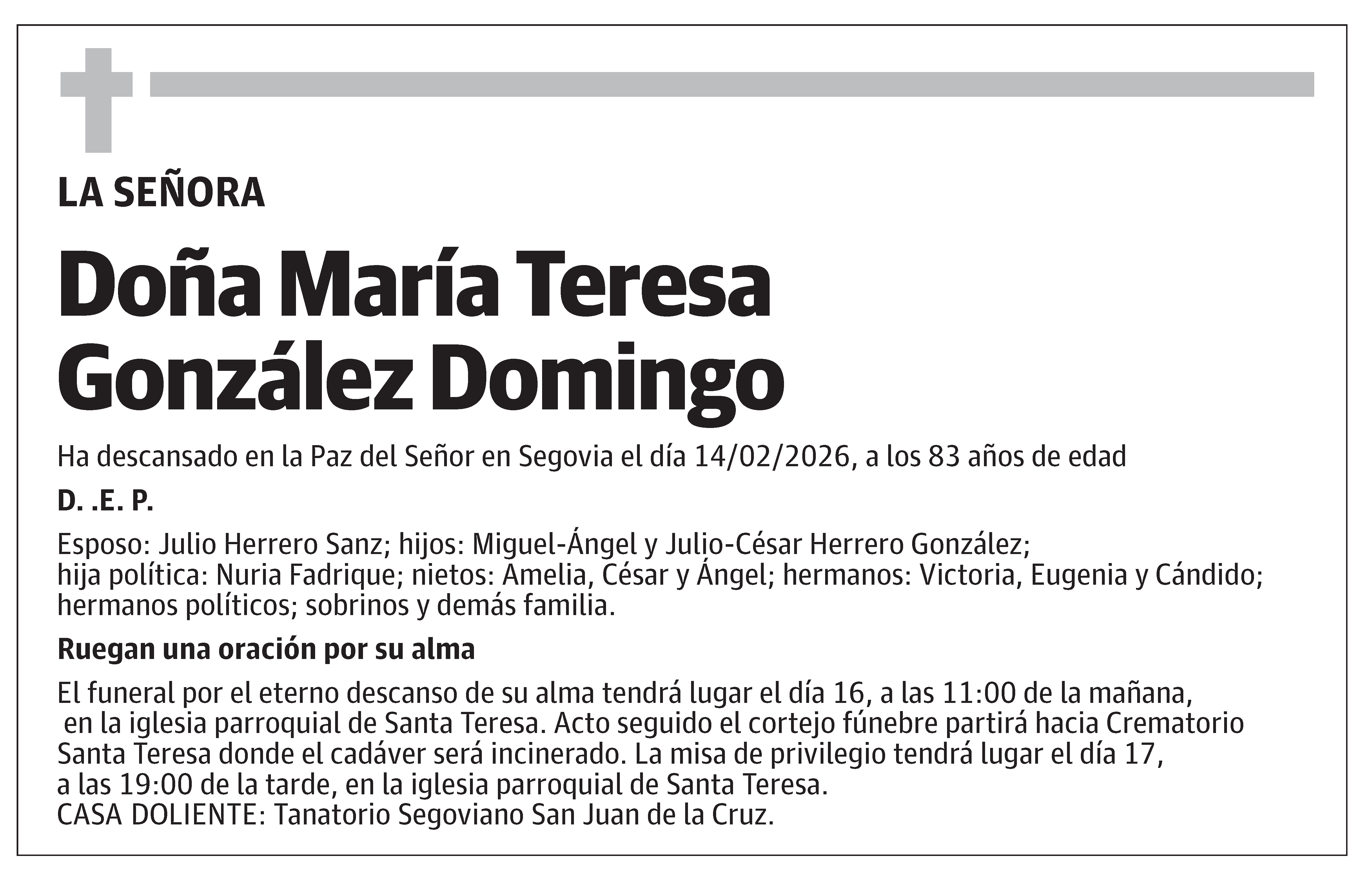 María Teresa González Domingo