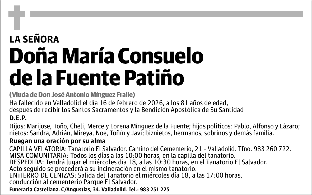 María Consuelo de la Fuente Patiño