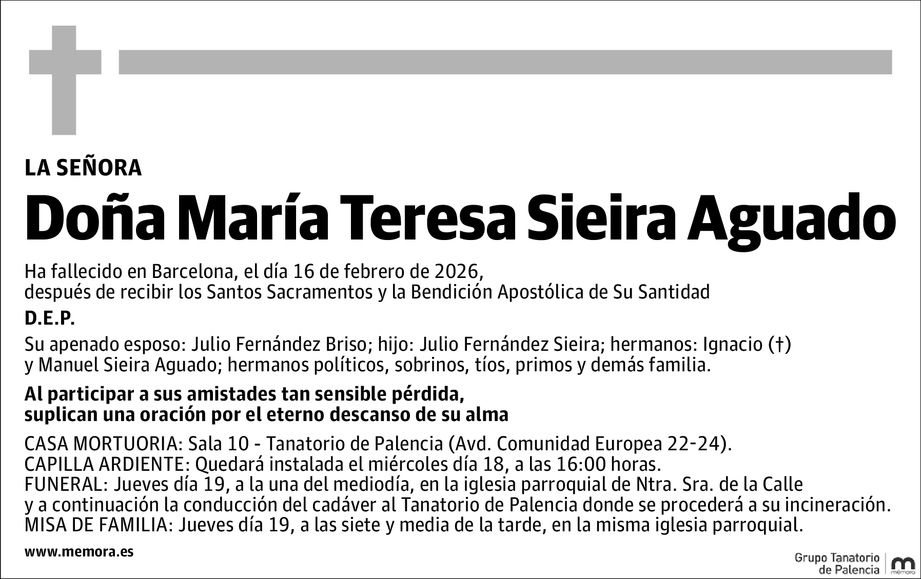 María Teresa Sieira Aguado