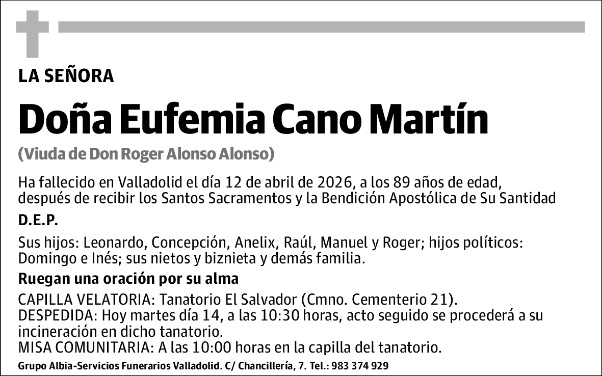 Eufemia Cano Martín