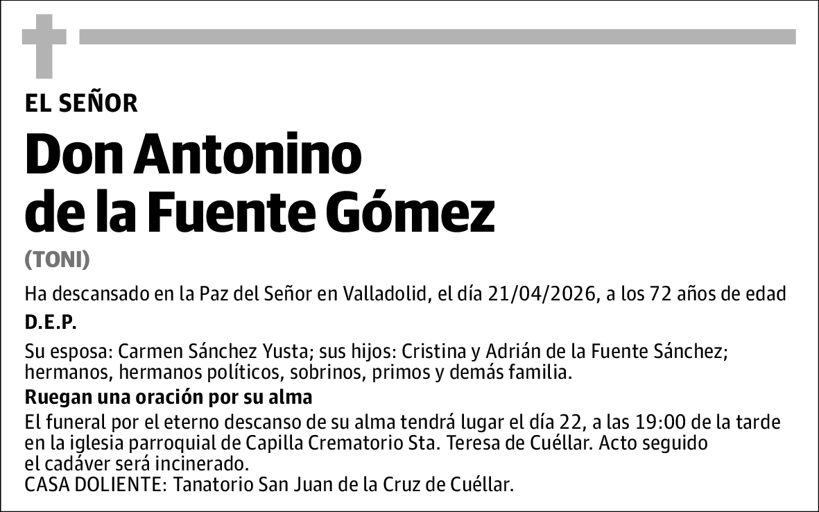 Antonino de la Fuente Gómez