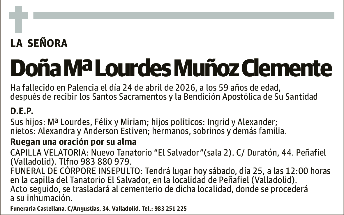 Mª Lourdes Muñoz Clemento