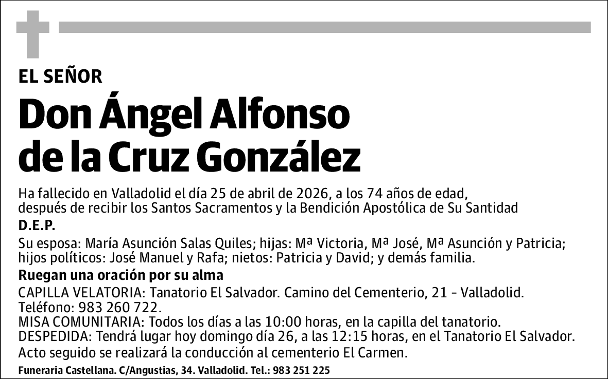 Ángel Alfonso de la Cruz González