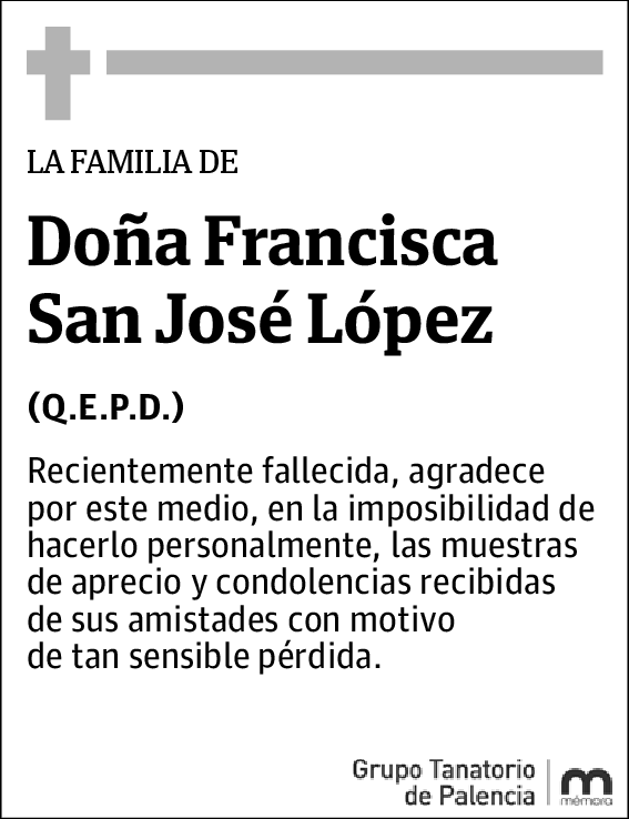 Francisca San José López