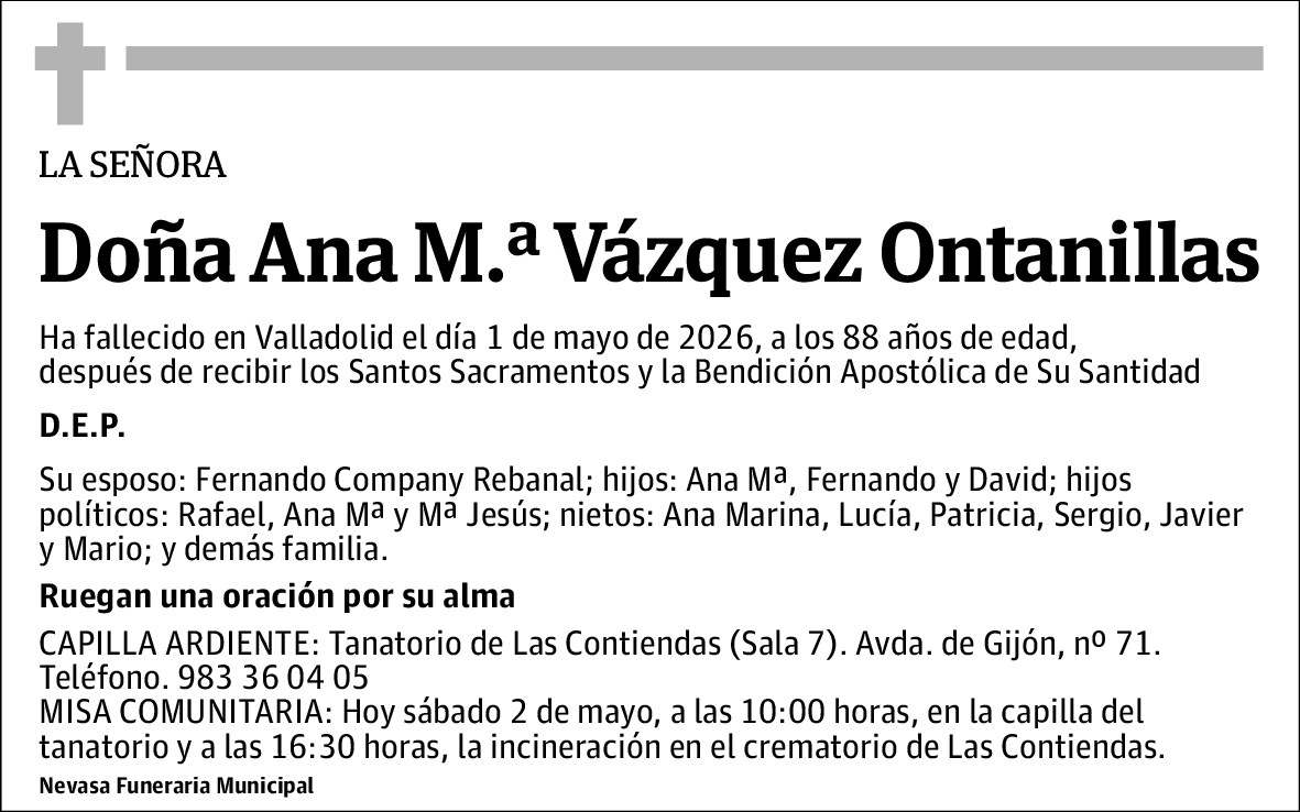 Ana Mª Vázquez Ontanillas