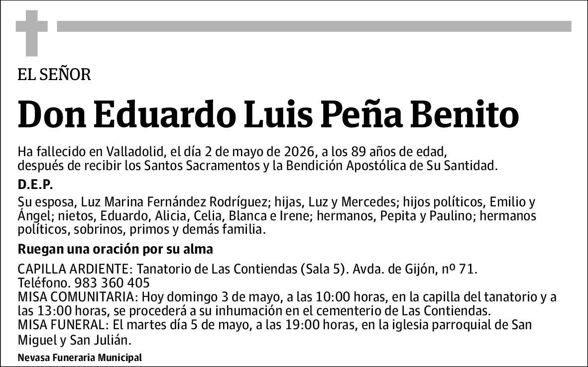 Eduardo Luis Peña Benito