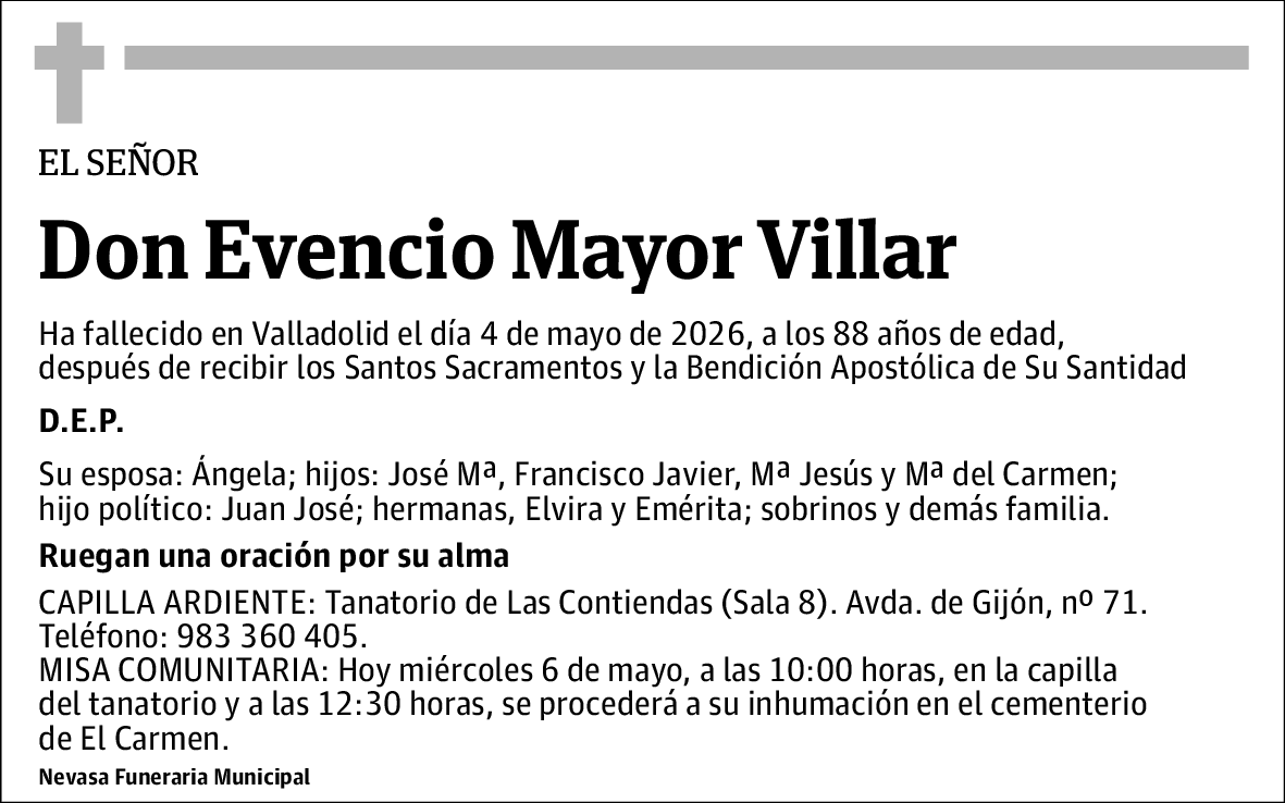 Evencio Mayor Villar