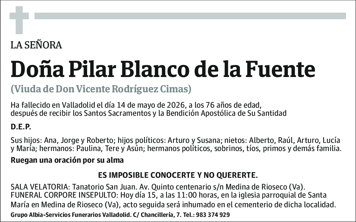 María del Pilar Blanco de la Fuente