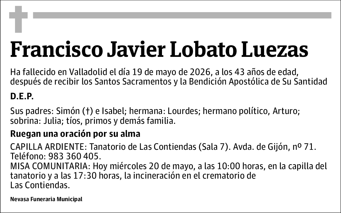 Francisco Javier Lobato Luezas