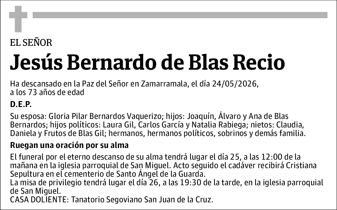 Jesús Bernardo de Blas Recio