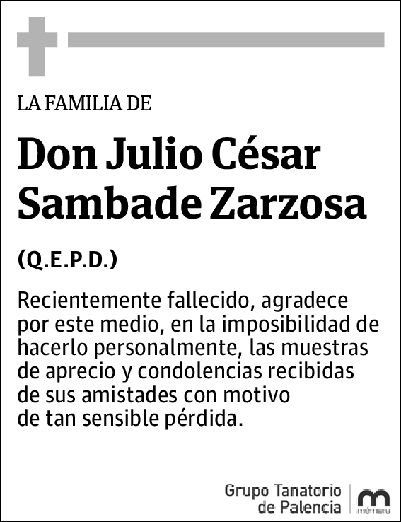 Julio César Sambade Zarzosa