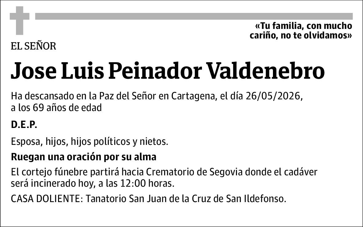 Jose Luis Peinador Valdenebro