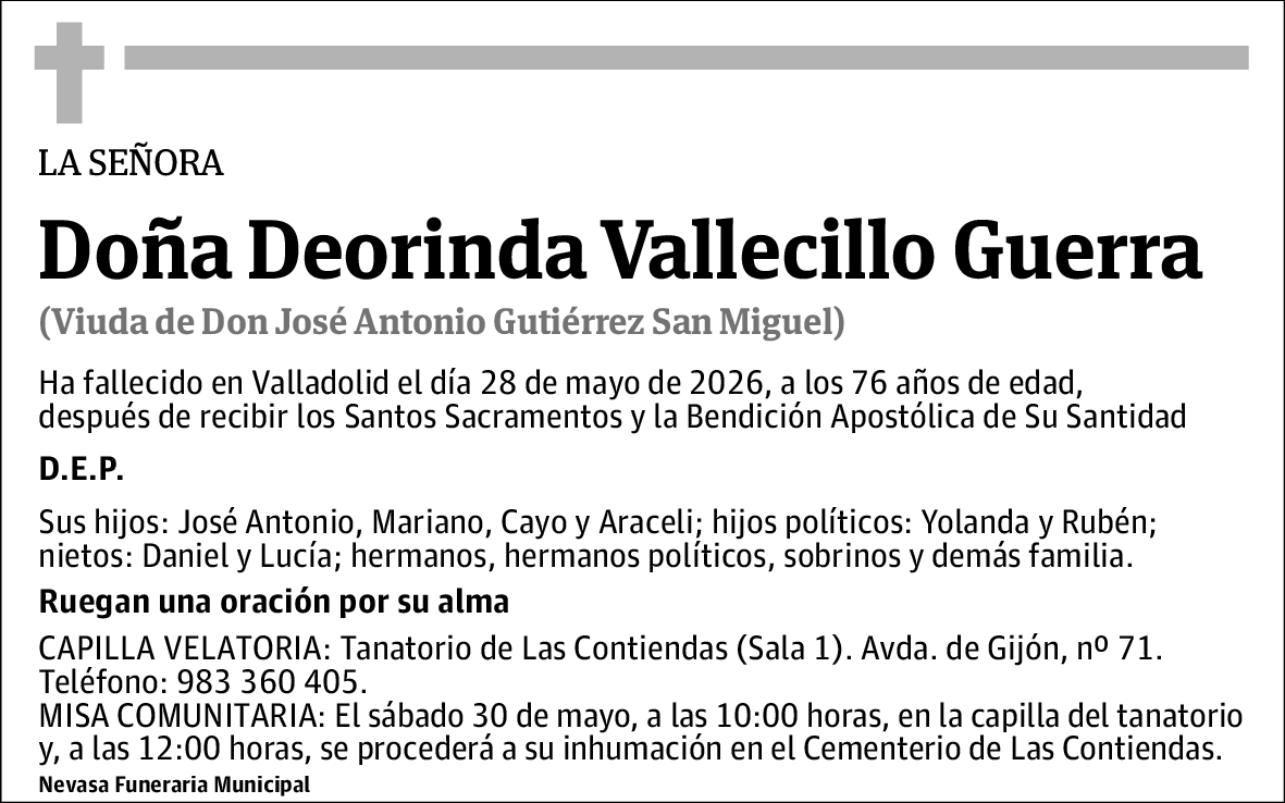 Deorinda Vallecillo Guerra