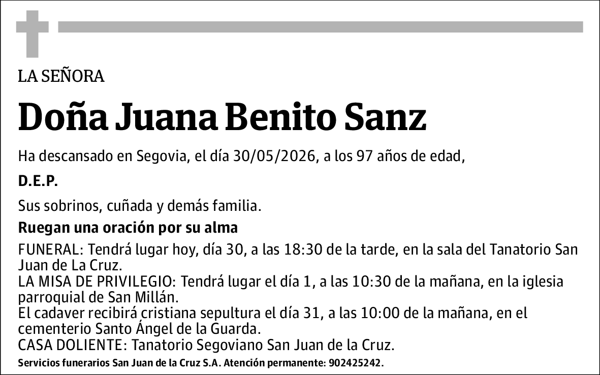 Juana Benito Sanz
