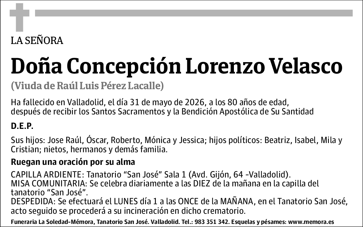 Concepción Lorenzo Velasco