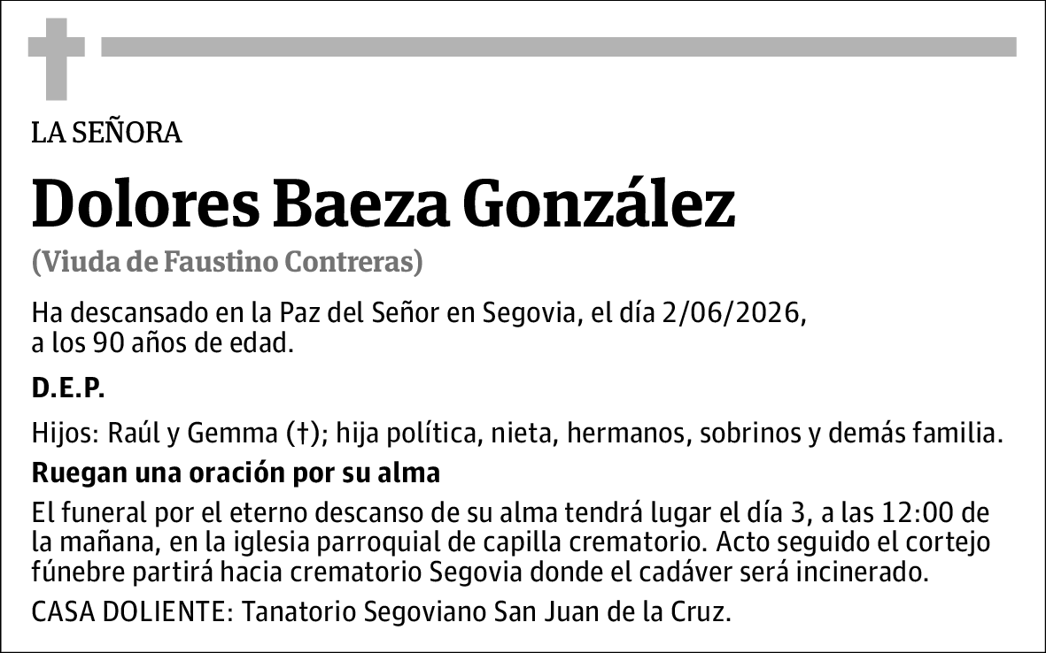 Dolores Baeza González