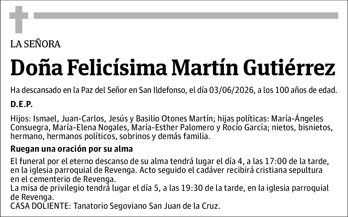 Felicísima Martín Gutiérrez