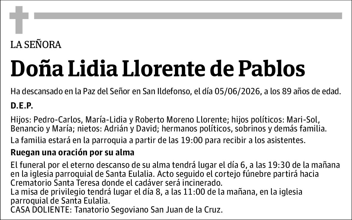 Lidia Llorente de Pablos